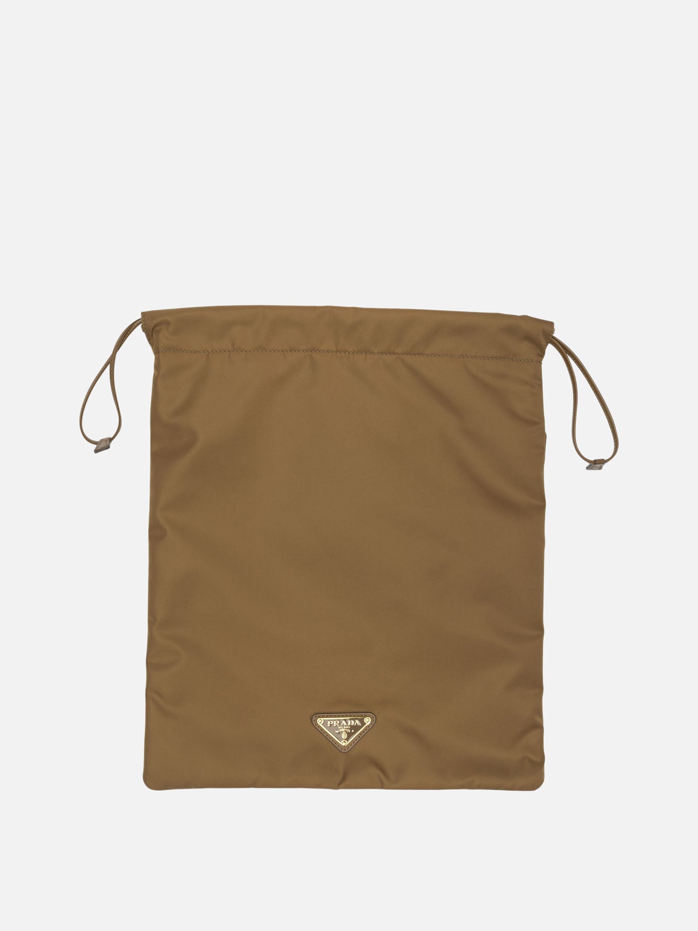 Document cases 100% recycled polyamide - Other fabric: 100% lamb leather  Brown - Prada Women | PDP | VIETTI Online Store | Zoom-Modal
