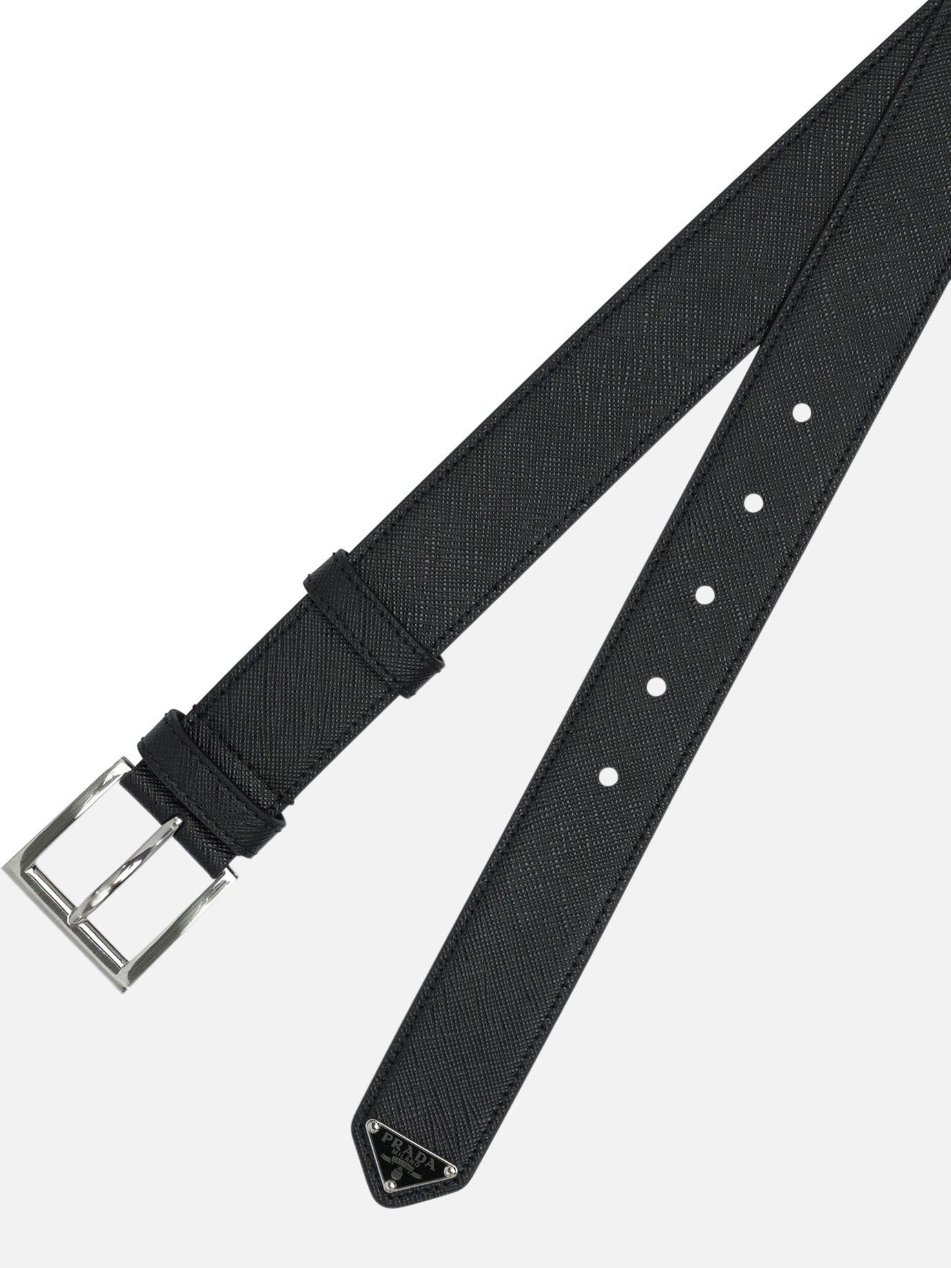 Leather belts 100% calf leather  Black - Prada Men | PDP | VIETTI Online Store | thumbnail_2