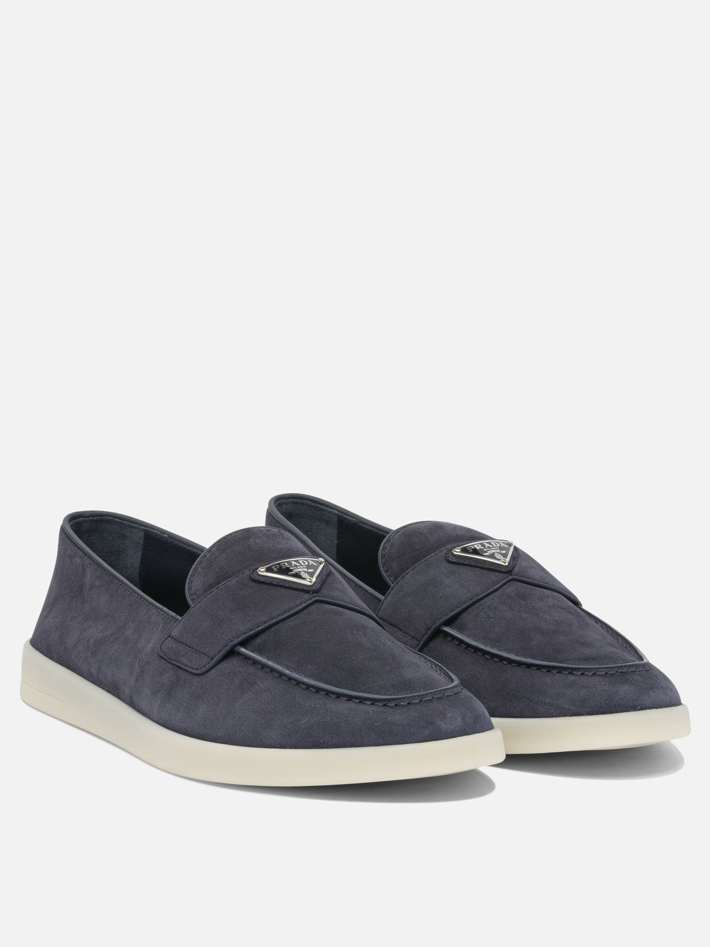 Loafers 100% calf leather - 100% rubber  Blue - Prada Men | PDP | VIETTI Online Store | thumbnail_2