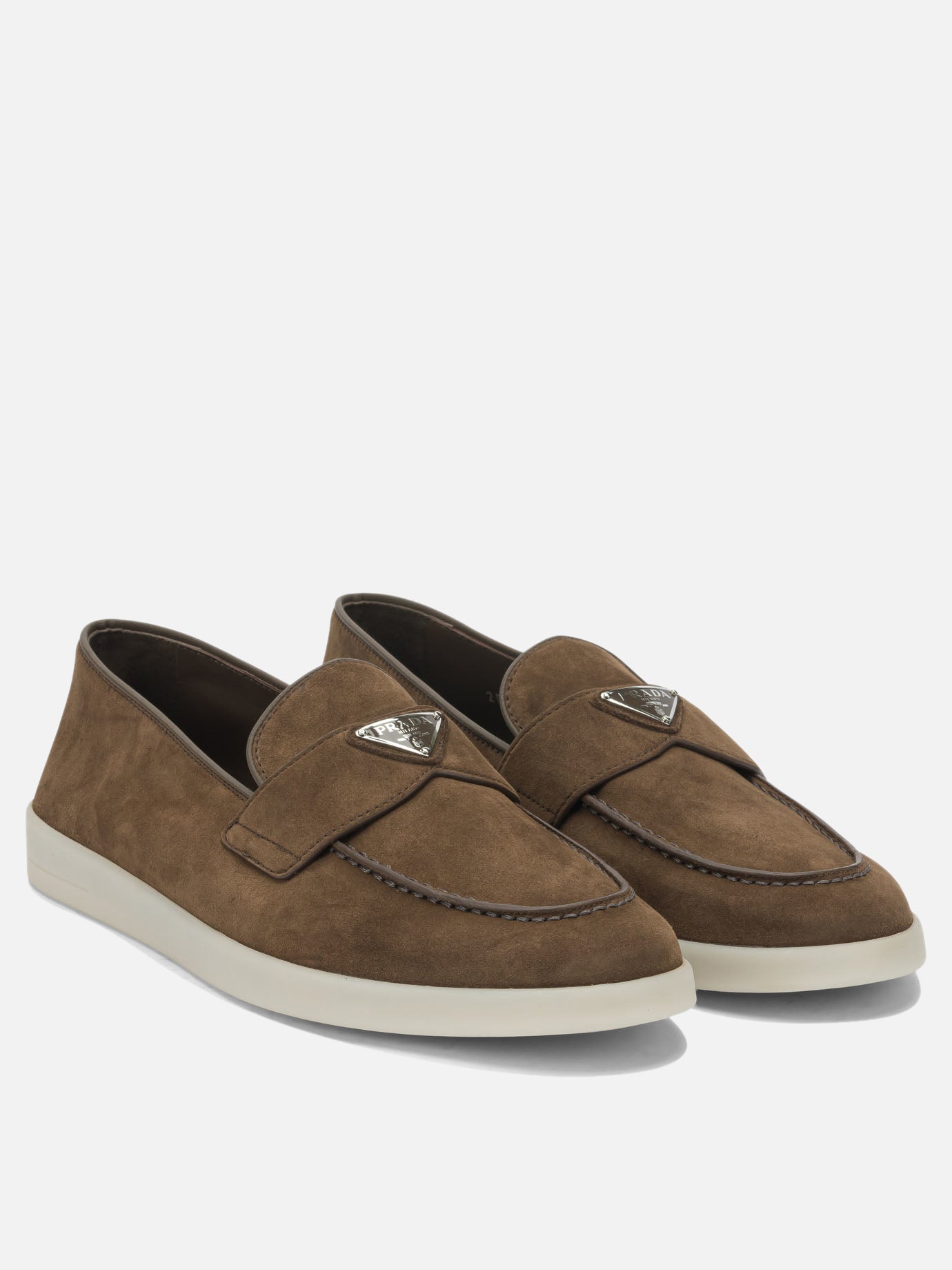 Loafers 100% calf leather - 100% rubber  Brown - Prada Men | PDP | VIETTI Online Store | Zoom-Modal_2
