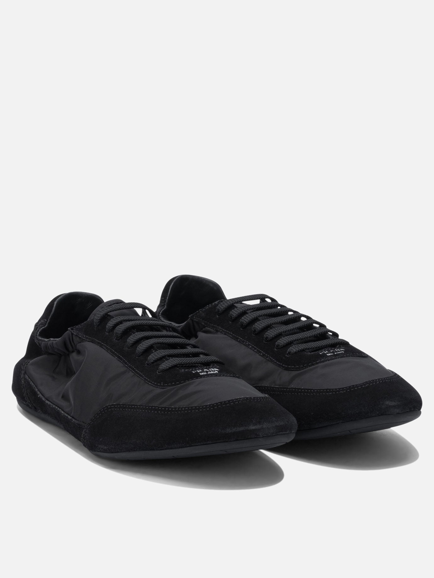 Low top sneakers 100% recycled poliamyde - 100% rubber  Black - Prada Men | PDP | VIETTI Online Store | thumbnail_2