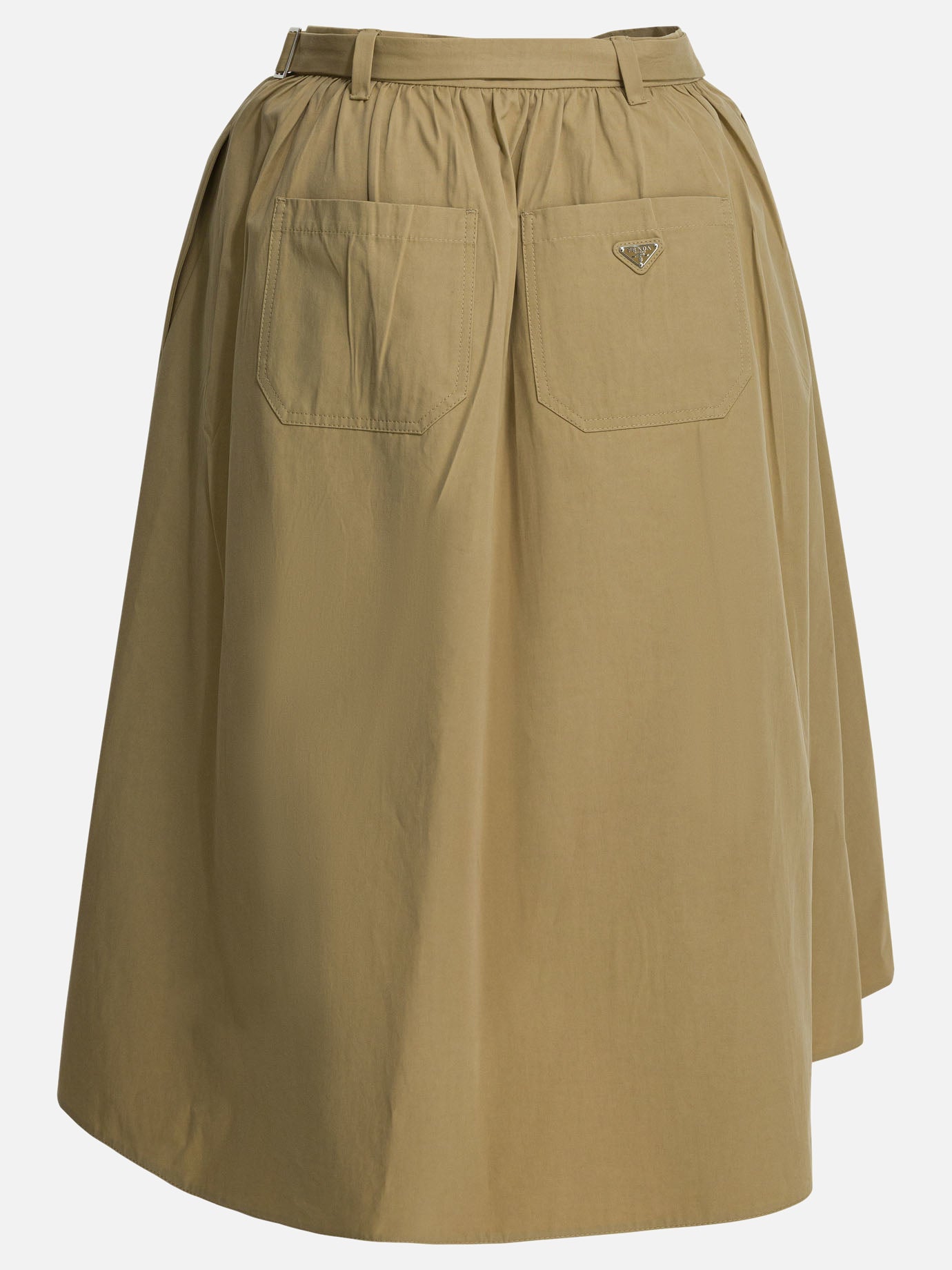 Midi skirts Solid colour  Beige - Prada Women | PDP | VIETTI Online Store | thumbnail_2