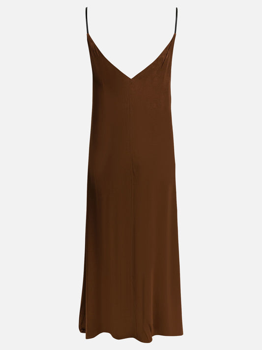 Long dresses Solid colour  Brown - Prada Women | PDP | VIETTI Online Store | 2
