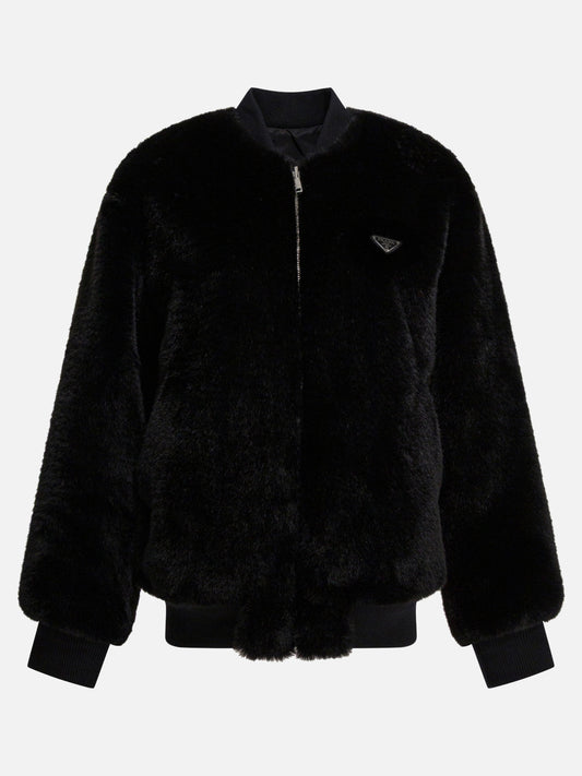 Bomber jackets Logo  Black - Prada Women | PDP | VIETTI Online Store 
