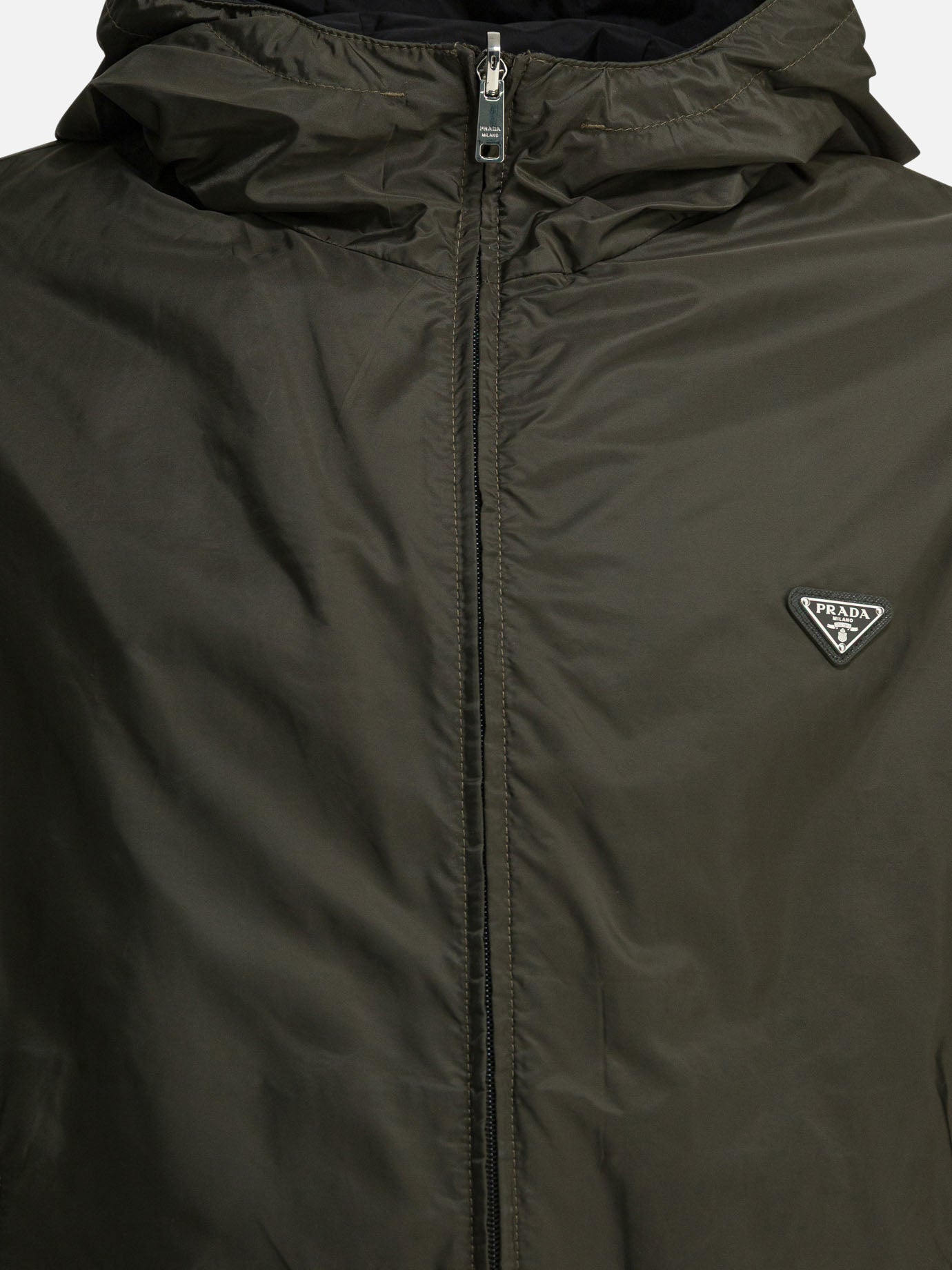 Windbreakers 100% recycled polyamide  Green - Prada Men | PDP | VIETTI Online Store | thumbnail_5
