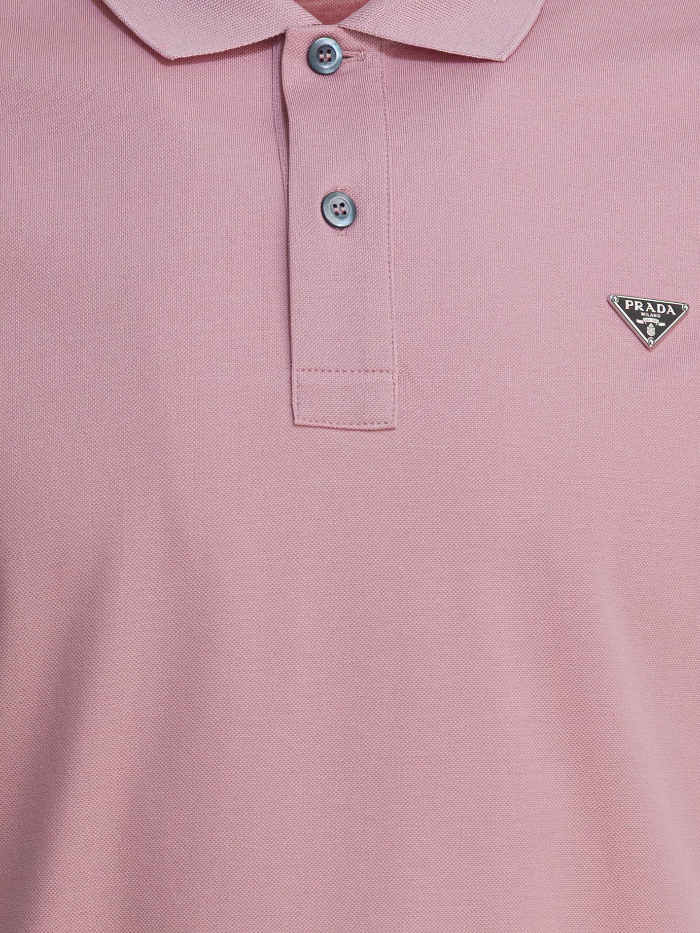 Polo shirts with buttons Logo  White - Prada Men | PDP | VIETTI Online Store | thumbnail_3