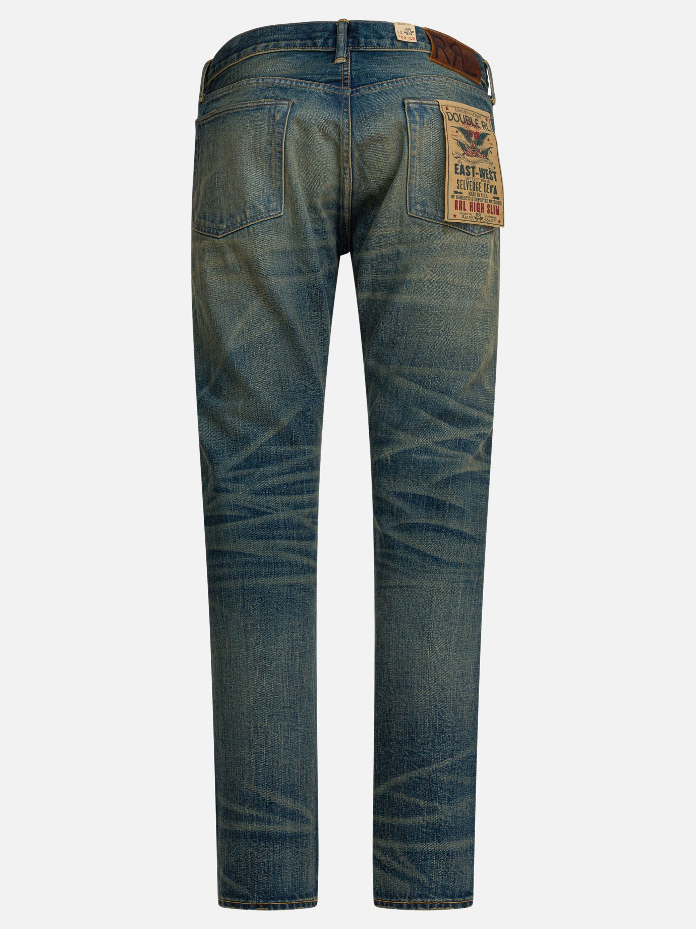 Straight-leg jeans Solid colour  Blue - RRL by Ralph Lauren Men | PDP | VIETTI Online Store | Zoom-Modal_2
