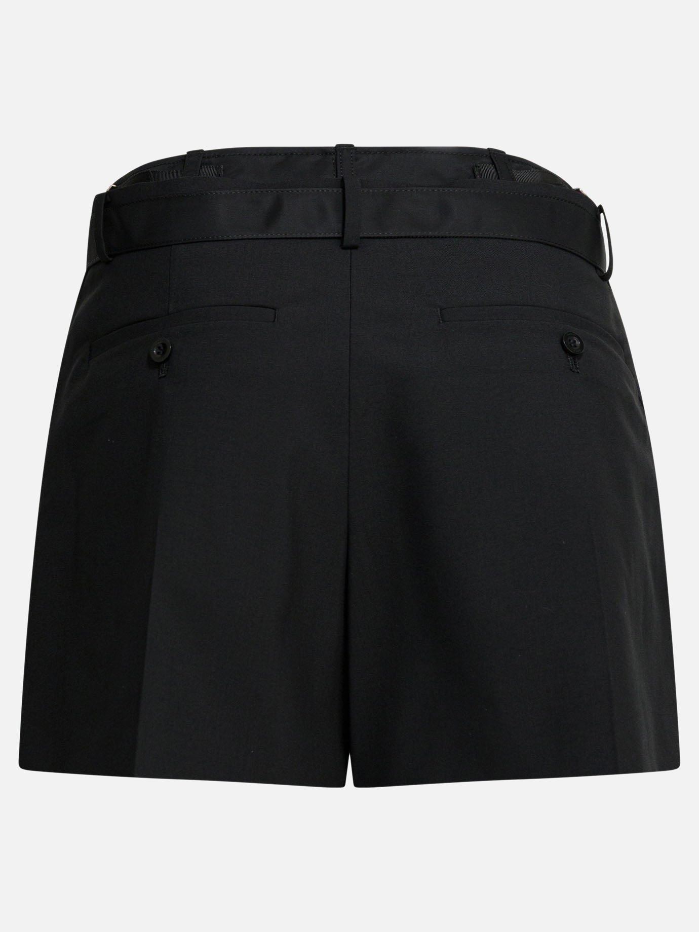 Formal shorts Solid colour  Black - Sacai Women | PDP | VIETTI Online Store | Zoom-Modal_2
