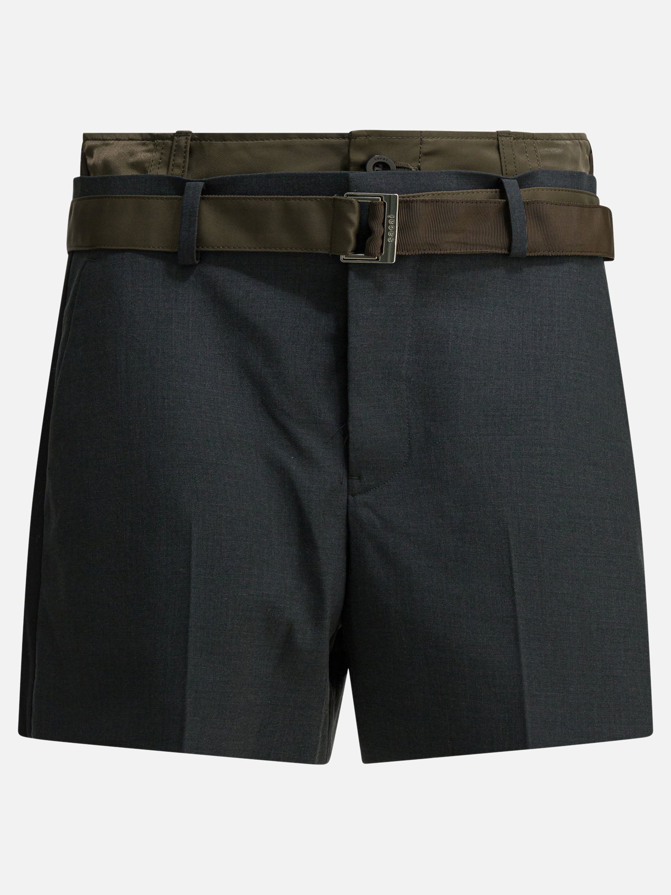 Formal shorts Solid colour  Grey - Sacai Women | PDP | VIETTI Online Store | Zoom-Modal
