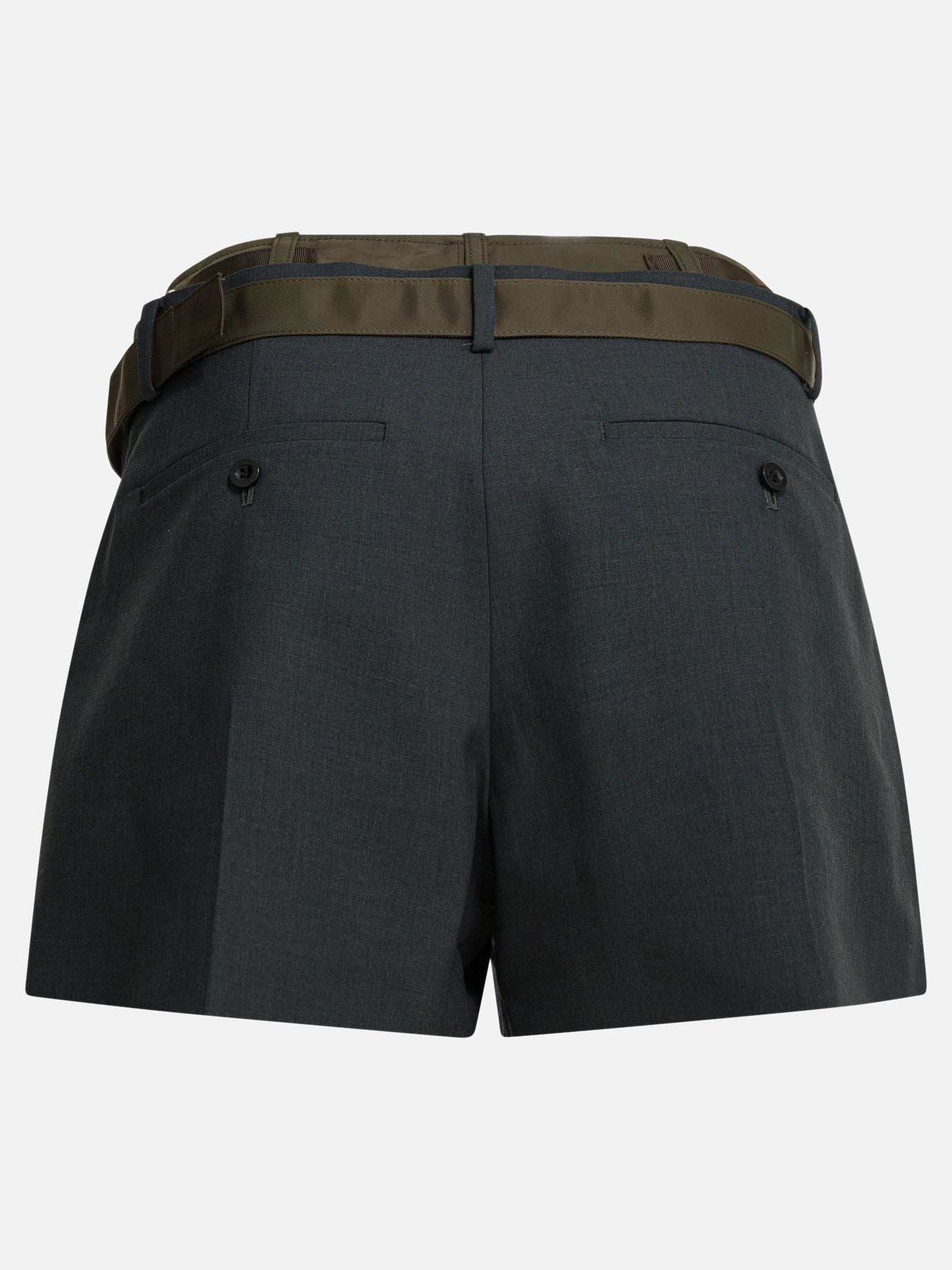 Formal shorts Solid colour  Grey - Sacai Women | PDP | VIETTI Online Store | Zoom-Modal_2
