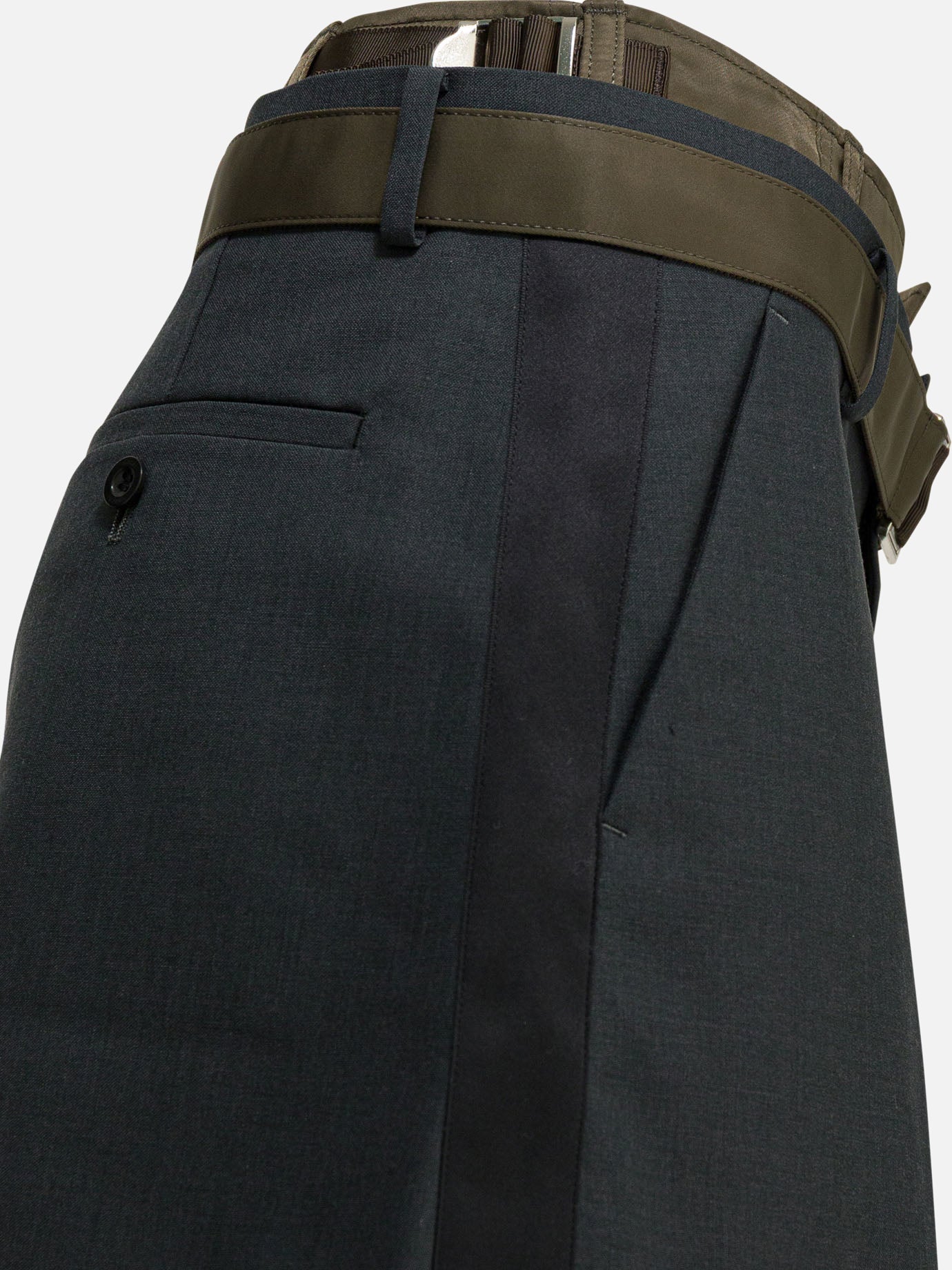 Formal shorts Solid colour  Grey - Sacai Women | PDP | VIETTI Online Store | Zoom-Modal_4
