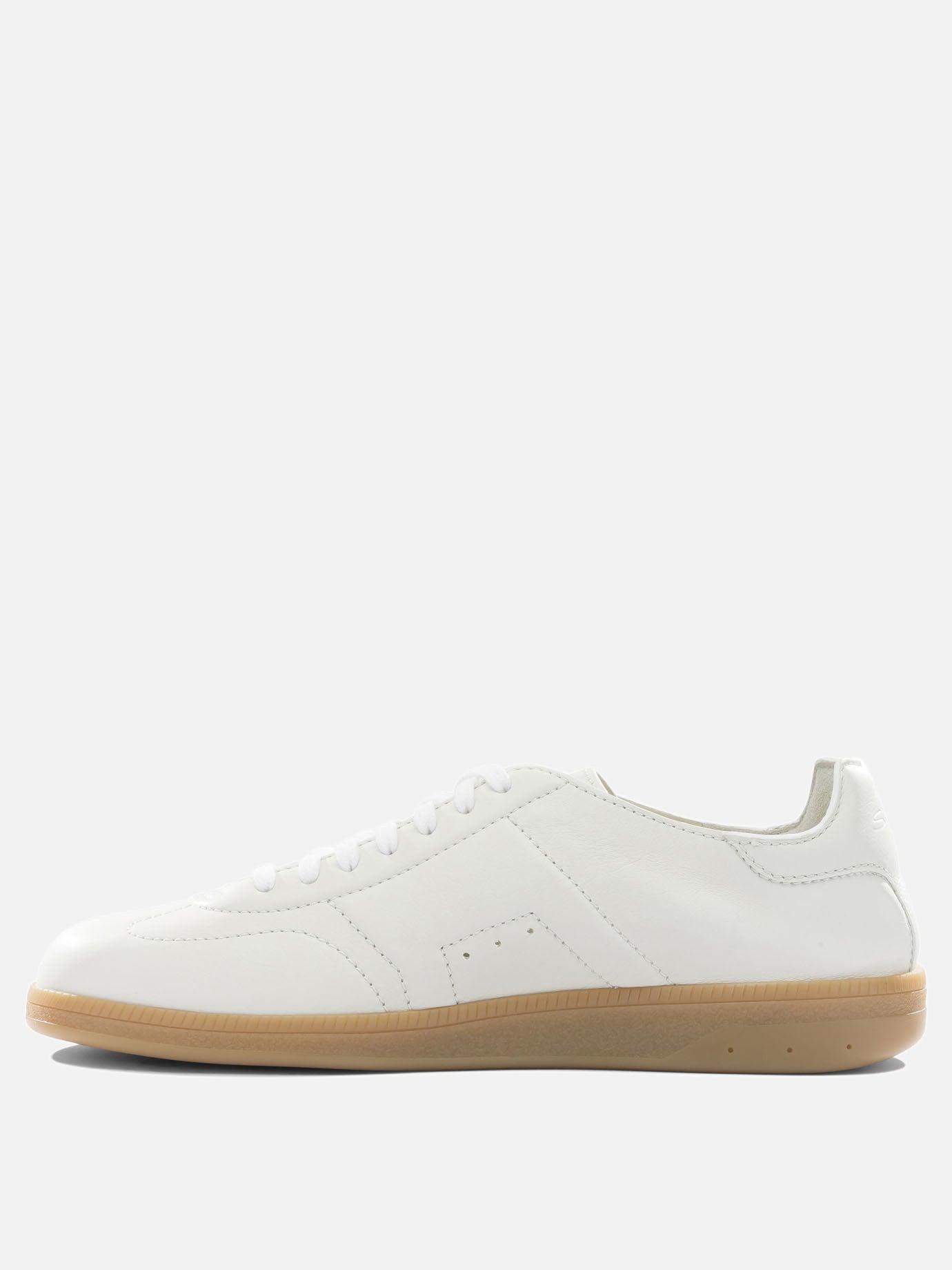 Low top sneakers 100% leather - 100% rubber  White - Santoni Men | PDP | VIETTI Online Store | thumbnail_3