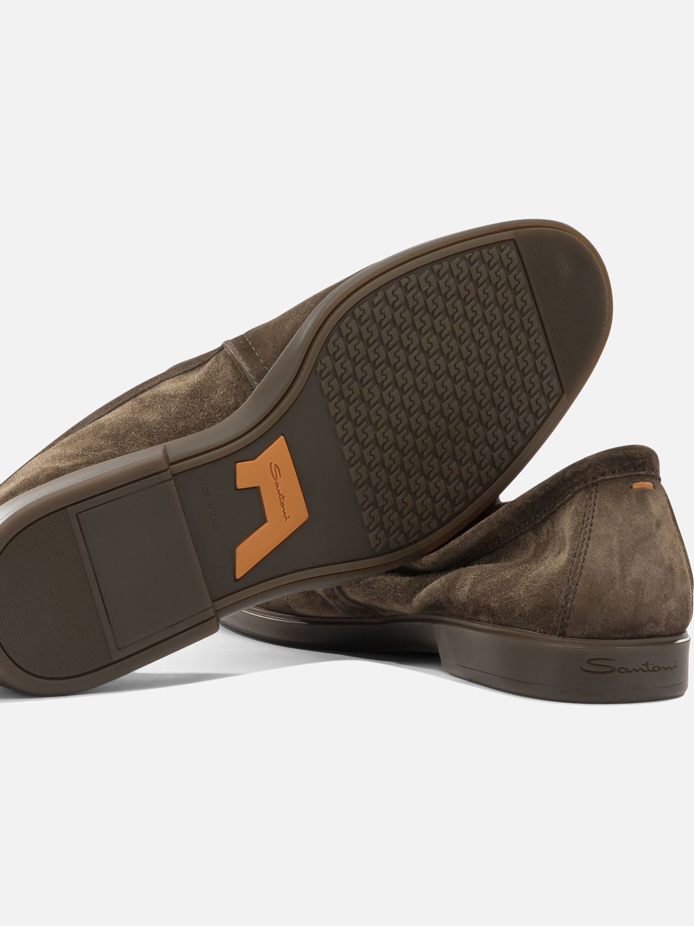 Loafers 100% suede - 100% rubber  Brown - Santoni Men | PDP | VIETTI Online Store | Zoom-Modal_5
