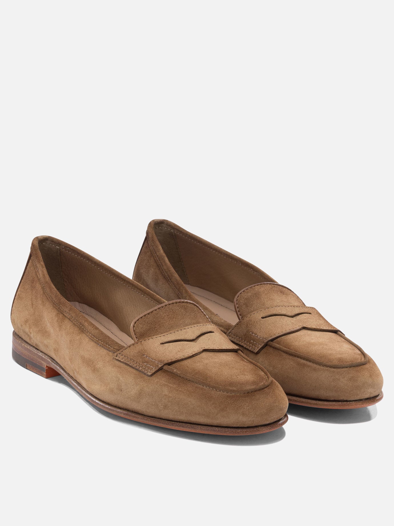 Loafers 100% suede - 100% leather  Brown - Santoni Women | PDP | VIETTI Online Store | Zoom-Modal_2
