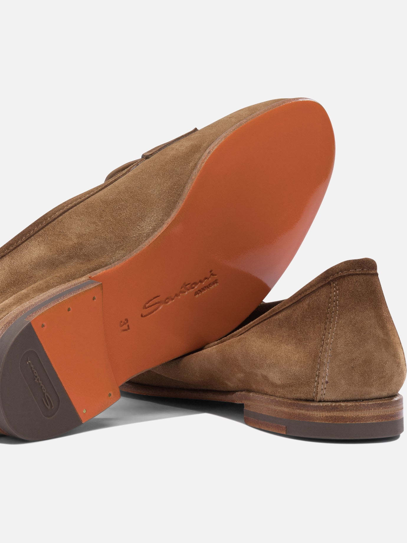Loafers 100% suede - 100% leather  Brown - Santoni Women | PDP | VIETTI Online Store | thumbnail_5