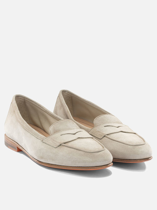 Loafers 100% suede - 100% leather  Beige - Santoni Women | PLP | VIETTI Online Store | 2
