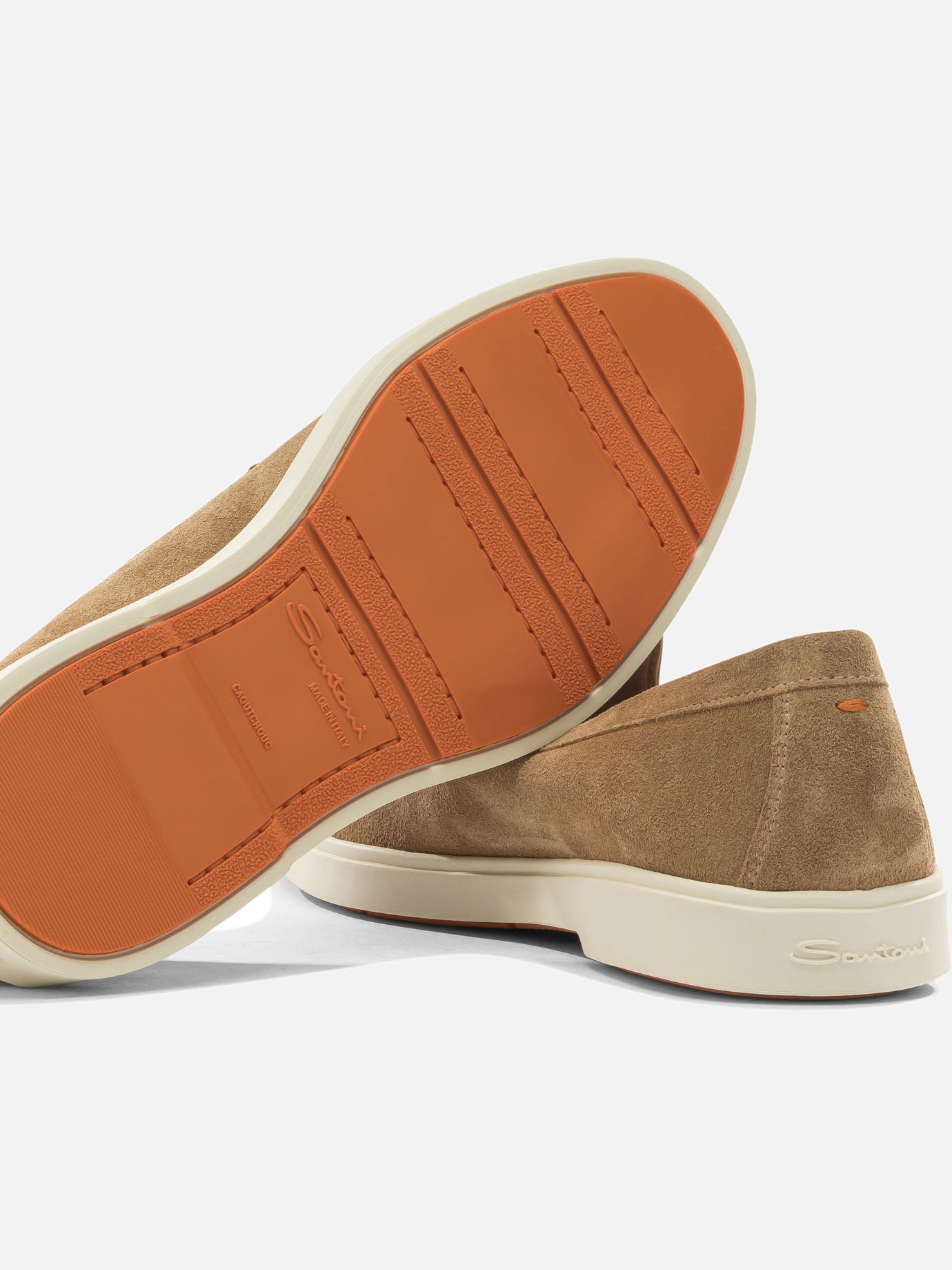 Loafers 100% suede - 100% leather  Brown - Santoni Women | PDP | VIETTI Online Store | thumbnail_5