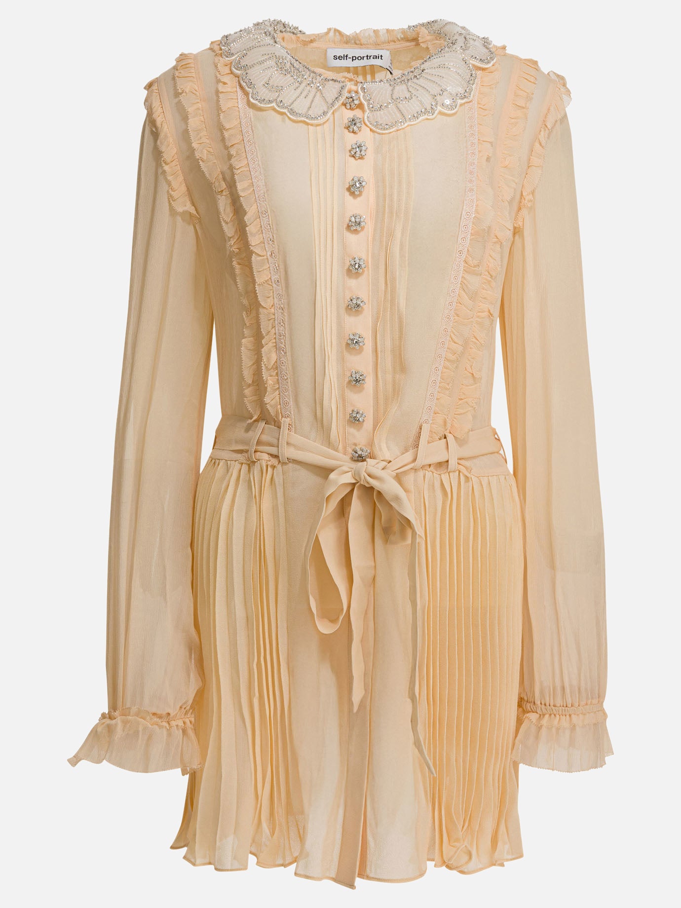 Mini dresses Solid colour  Beige - Self-portrait Women | PDP | VIETTI Online Store | Zoom-Modal
