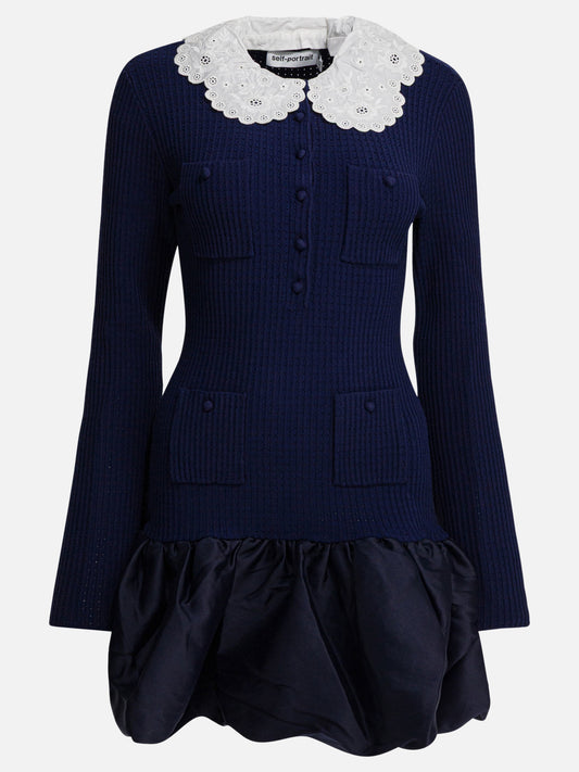 Mini dresses Solid colour  Blue - Self-portrait Women | PLP | VIETTI Online Store 
