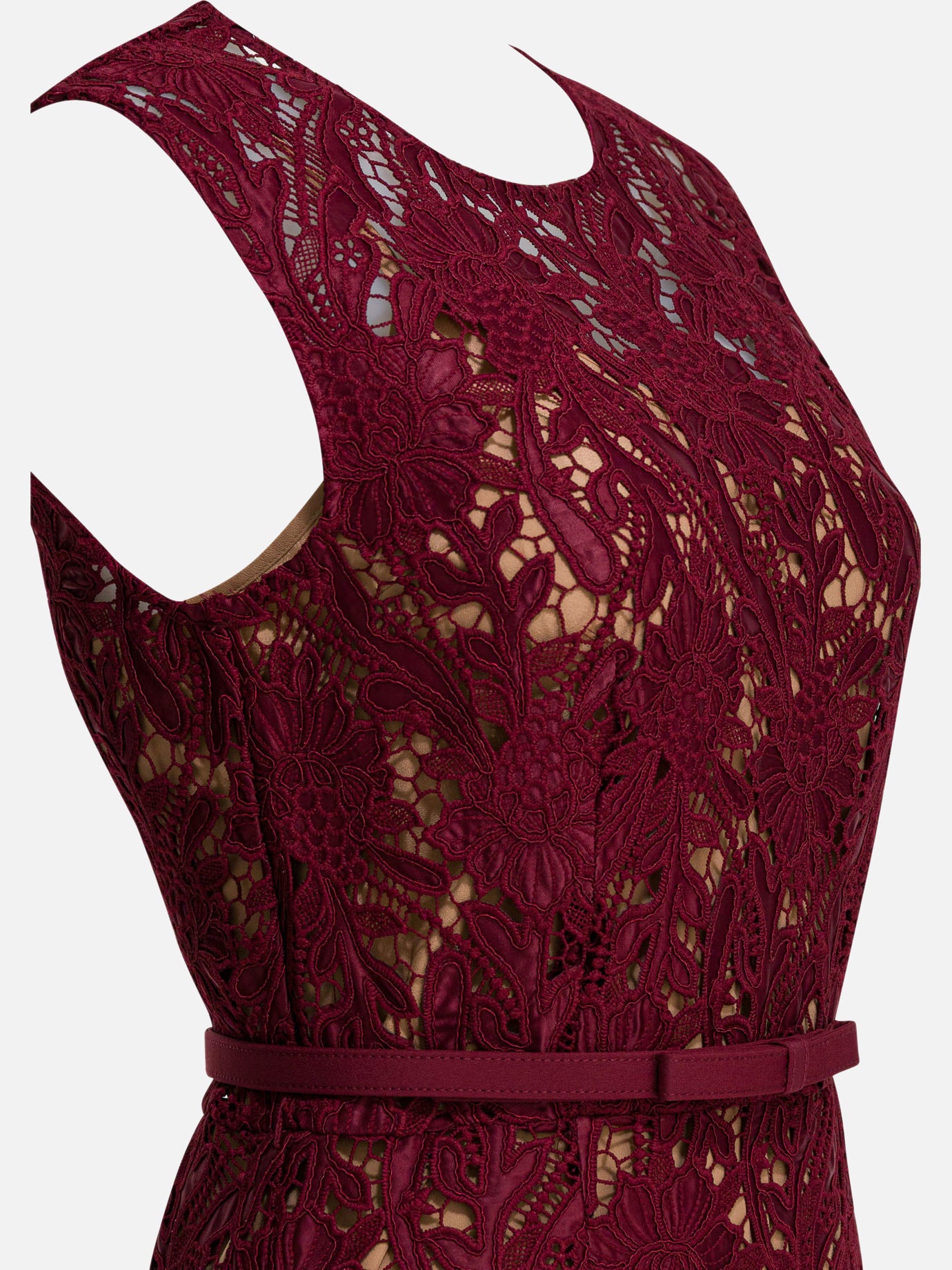 Midi dresses Solid colour  Red - Self-portrait Women | PDP | VIETTI Online Store | thumbnail_4