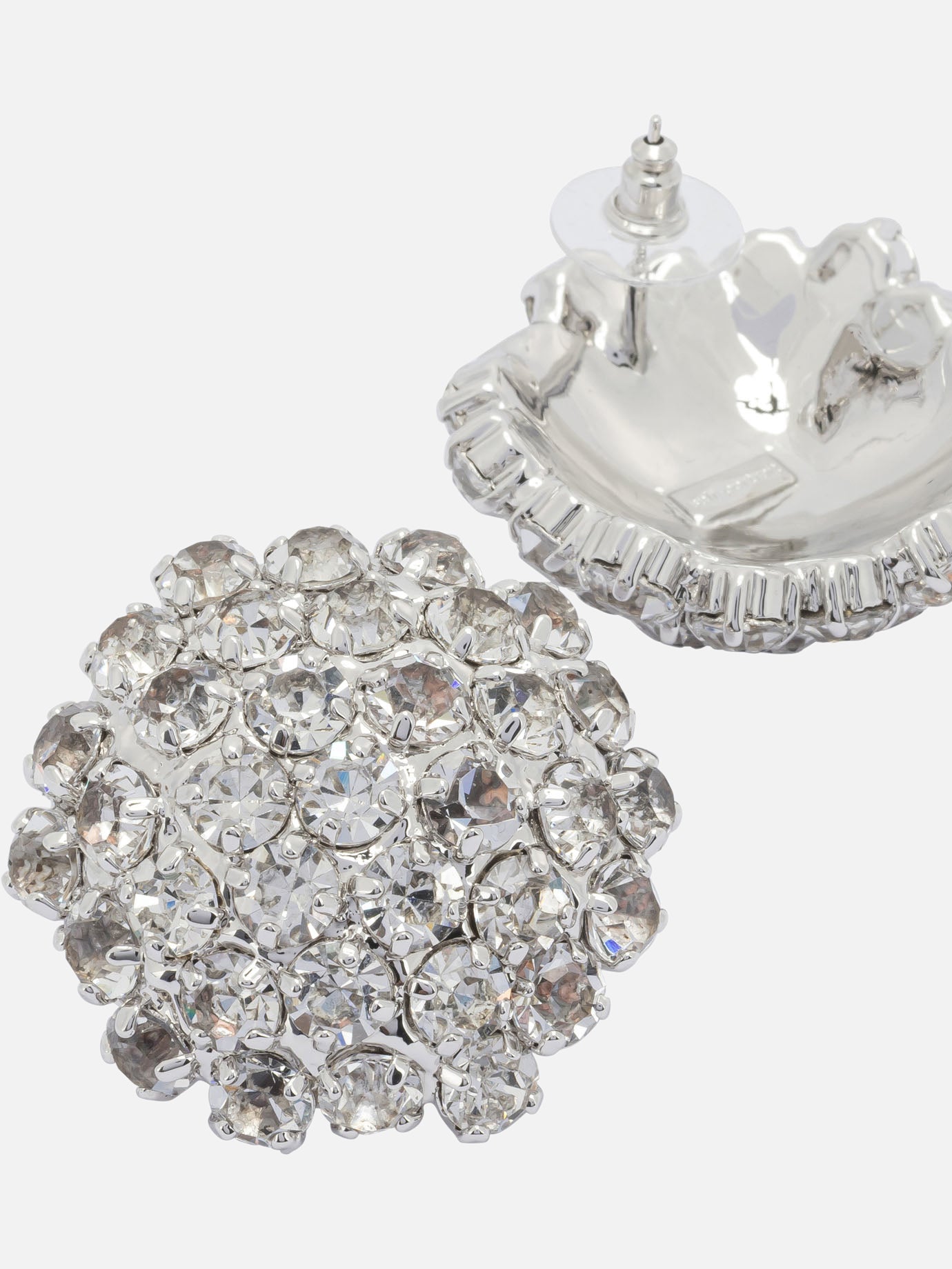 Earrings 100% brass - 5% strass  Silver - Self-portrait Women | PDP | VIETTI Online Store | Zoom-Modal_2
