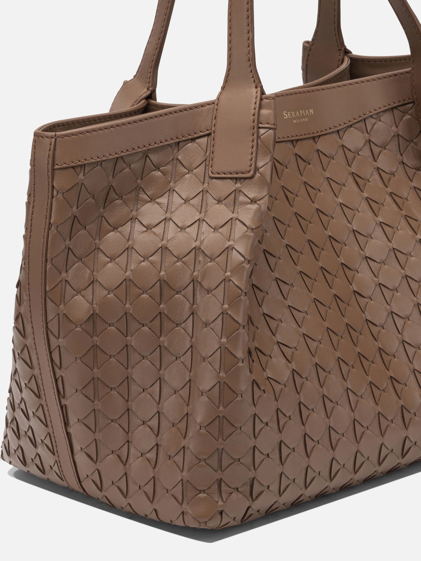 Small bags 100% nappa leather  Brown - Serapian Women | PDP | VIETTI Online Store | Zoom-Modal_4
