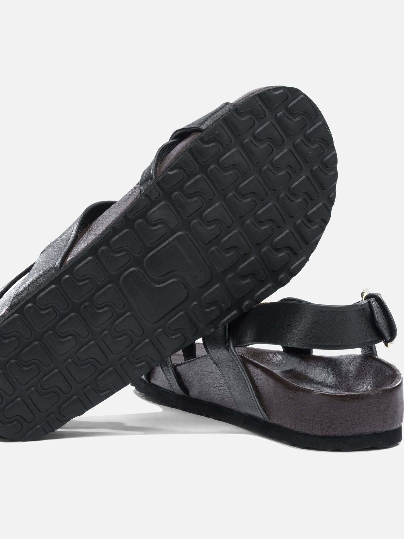Flat sandals 100% leather - 100% rubber  Black - Soeur Women | PDP | VIETTI Online Store | thumbnail_5