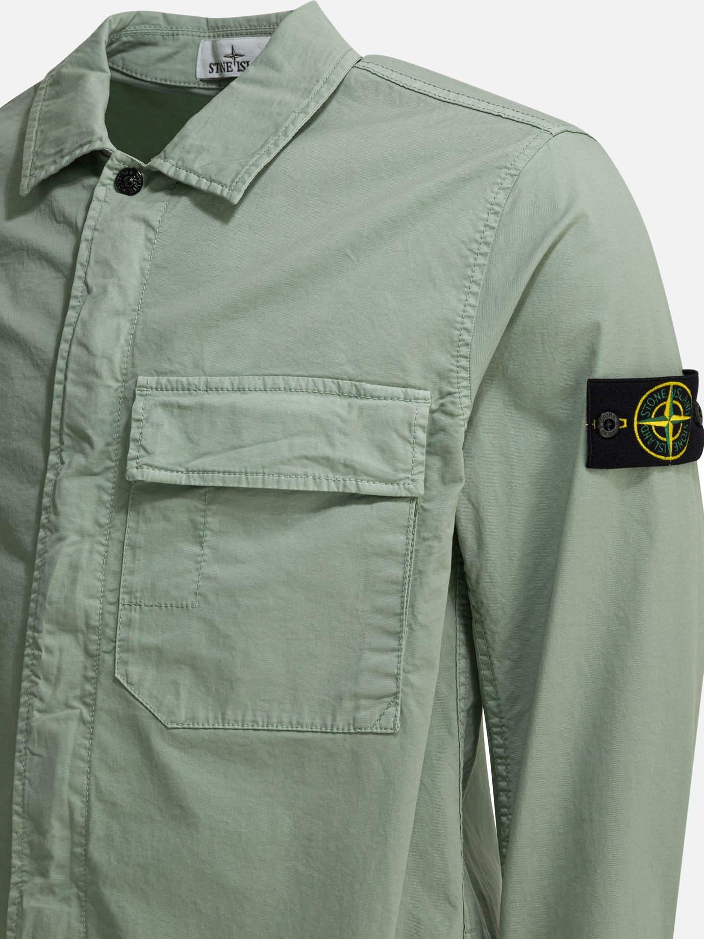 Overshirt jackets Solid colour  Green - Stone Island Men | PDP | VIETTI Online Store | thumbnail_4