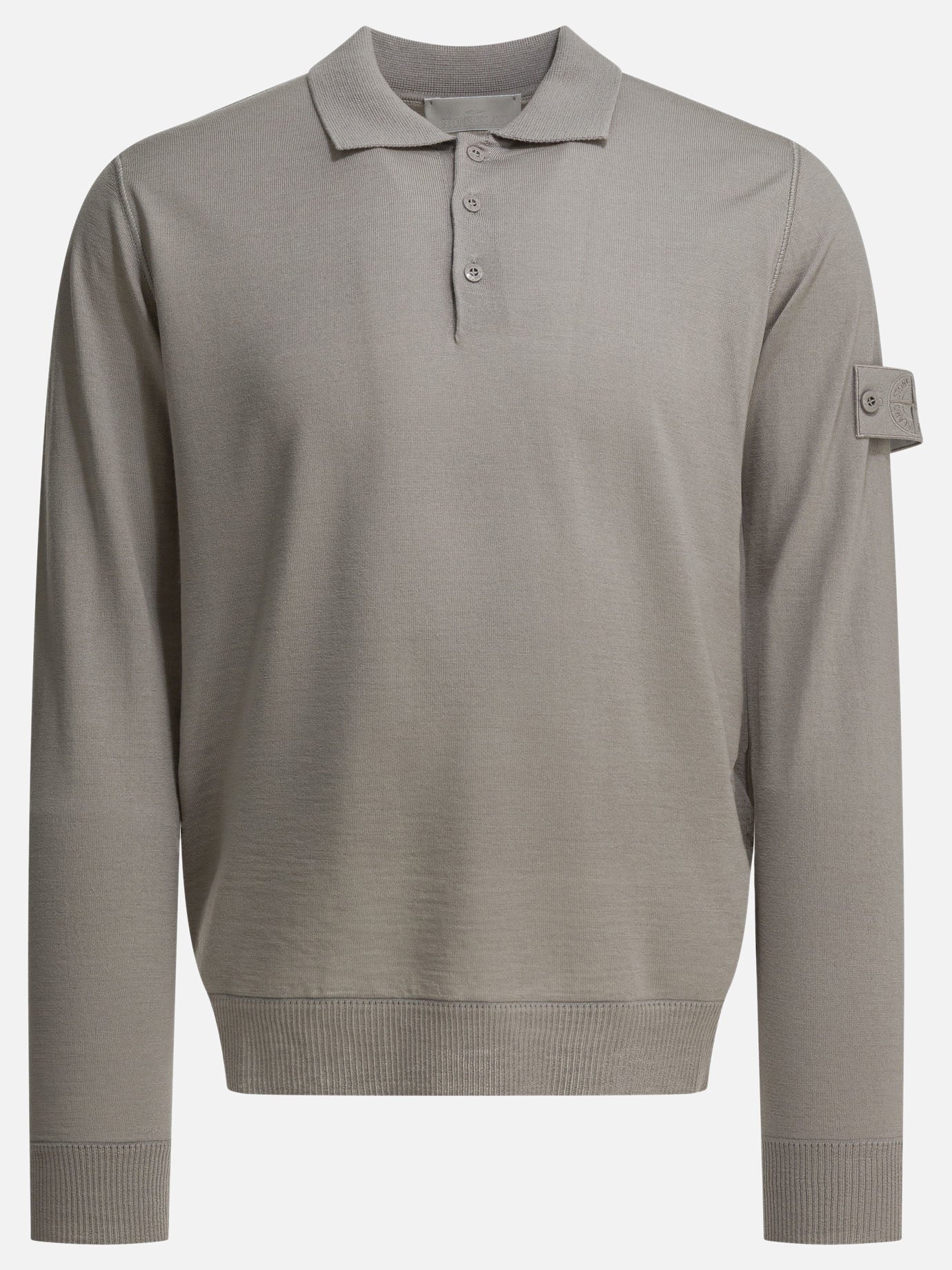 Polo sweater Solid colour  Grey - Stone Island Men | PDP | VIETTI Online Store | Zoom-Modal
