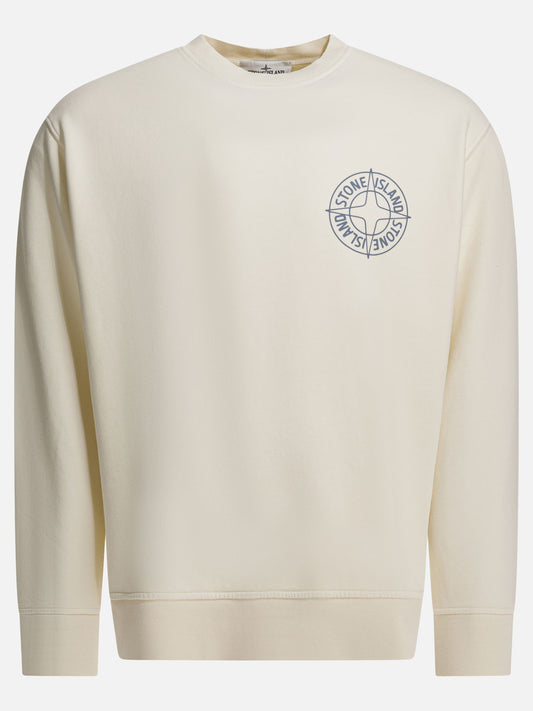 Crewnecks Logo  White - Stone Island Men | PLP | VIETTI Online Store 
