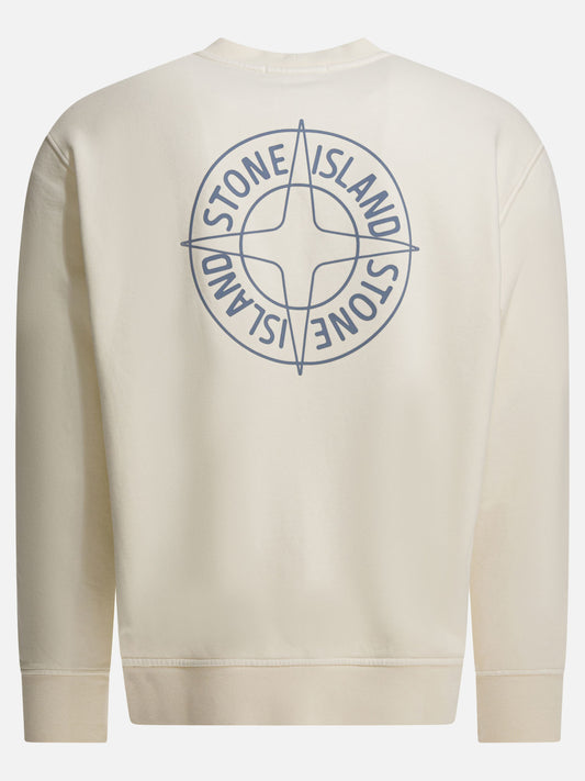Crewnecks Logo  White - Stone Island Men | PLP | VIETTI Online Store | 2
