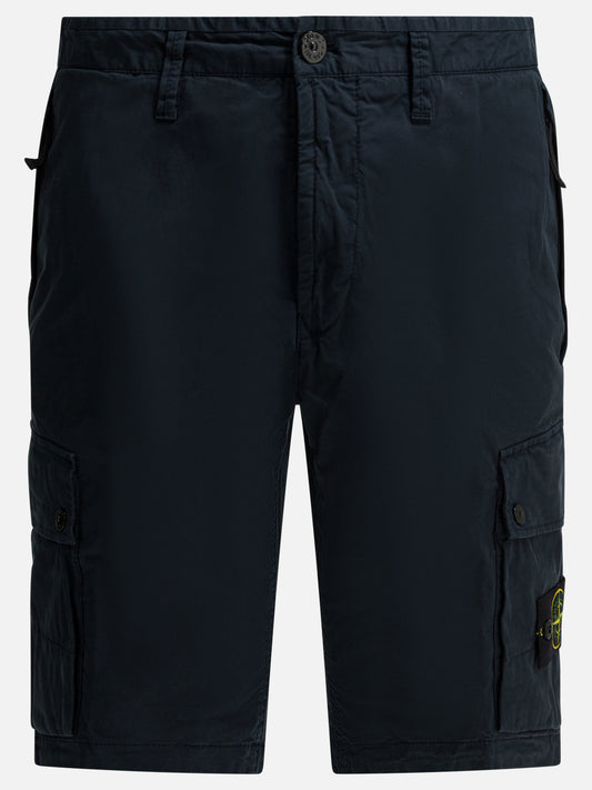 Cargo shorts Logo  Blue - Stone Island Men | PDP | VIETTI Online Store 
