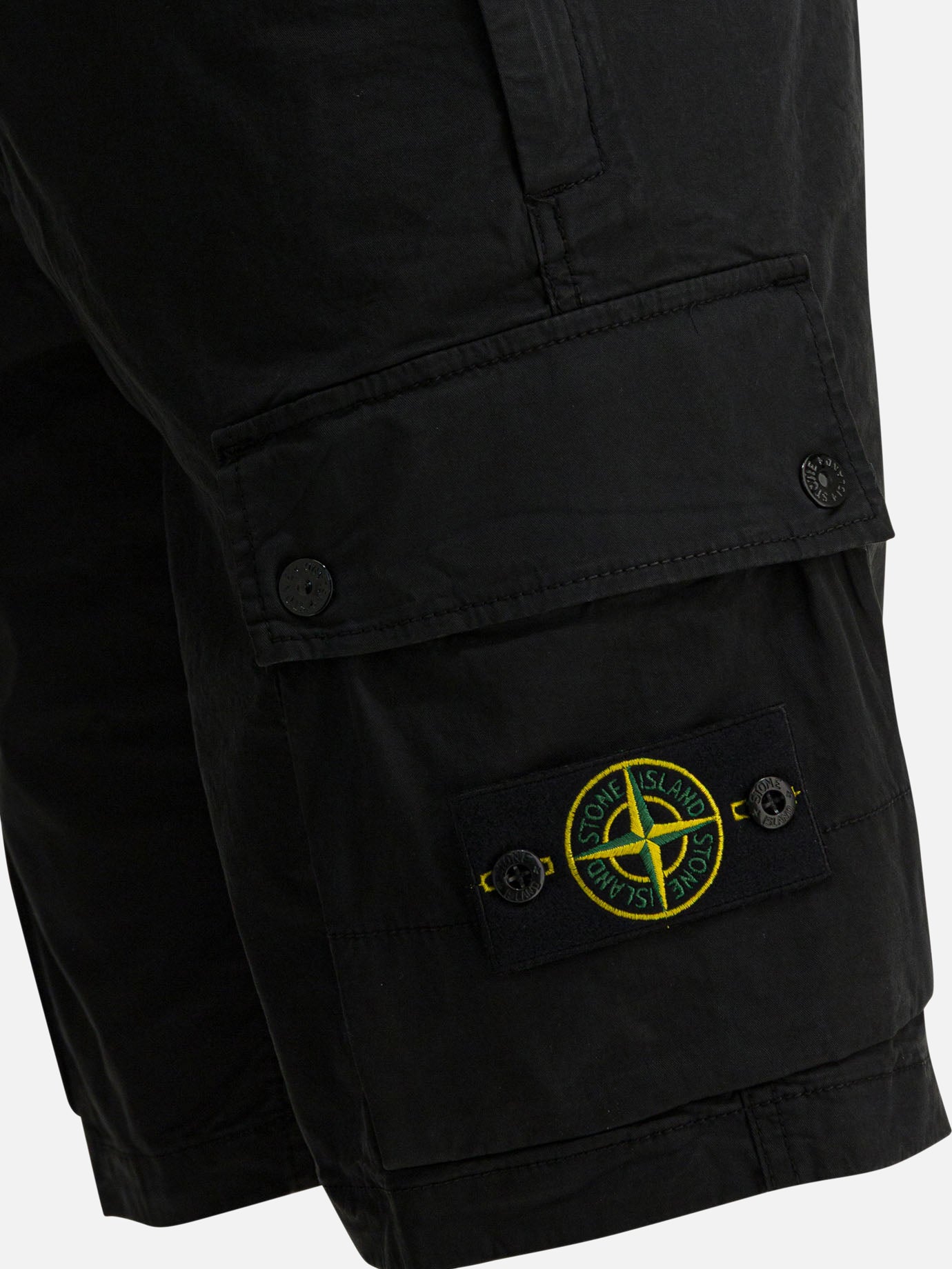 Cargo shorts Logo  Black - Stone Island Men | PDP | VIETTI Online Store | thumbnail_4