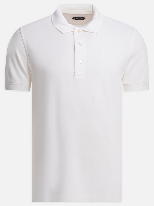 Polo shirts with buttons Solid colour  White - Tom Ford Men | PLP | VIETTI Online Store 
