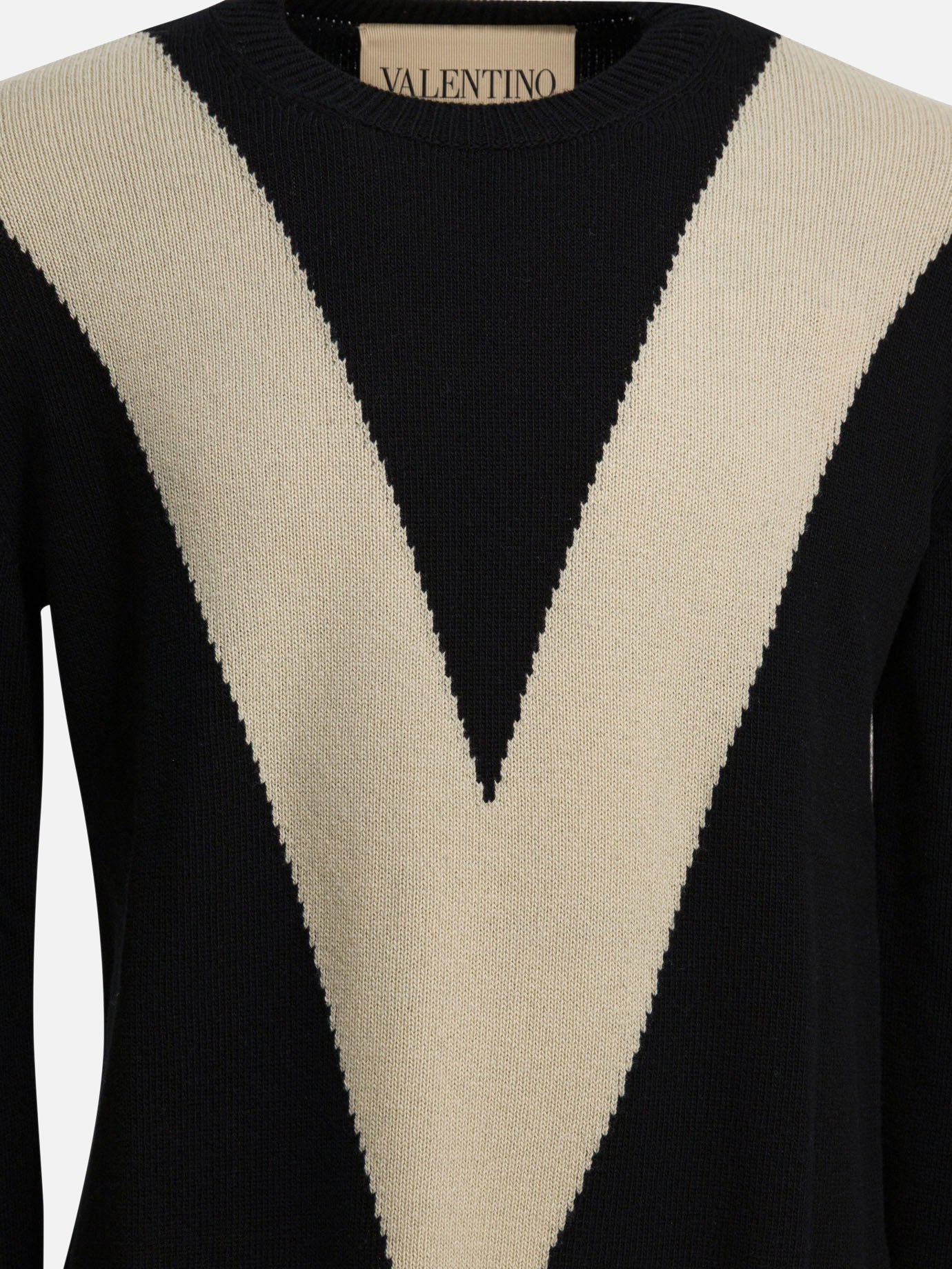 Crewneck sweaters Logo  Black - Valentino Men | PDP | VIETTI Online Store | thumbnail_3