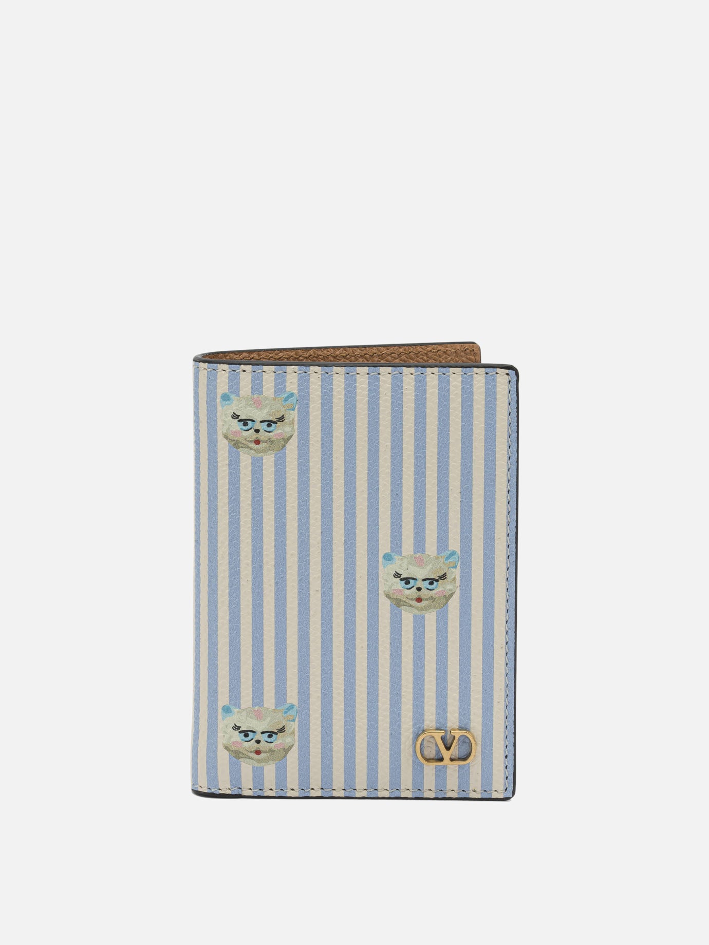 Card holders 100% calf leather  Light blue - Valentino Garavani Men | PDP | VIETTI Online Store | thumbnail