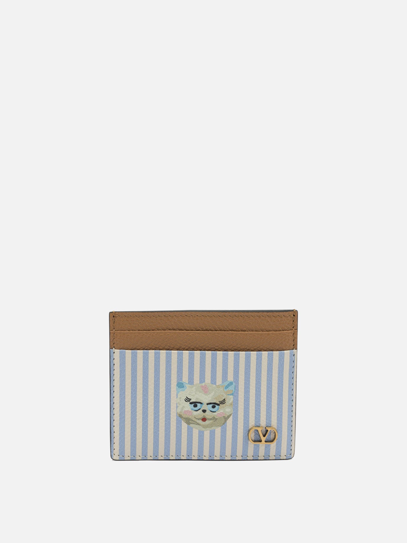 Card holders 100% calf leather  Light blue - Valentino Garavani Men | PDP | VIETTI Online Store | thumbnail