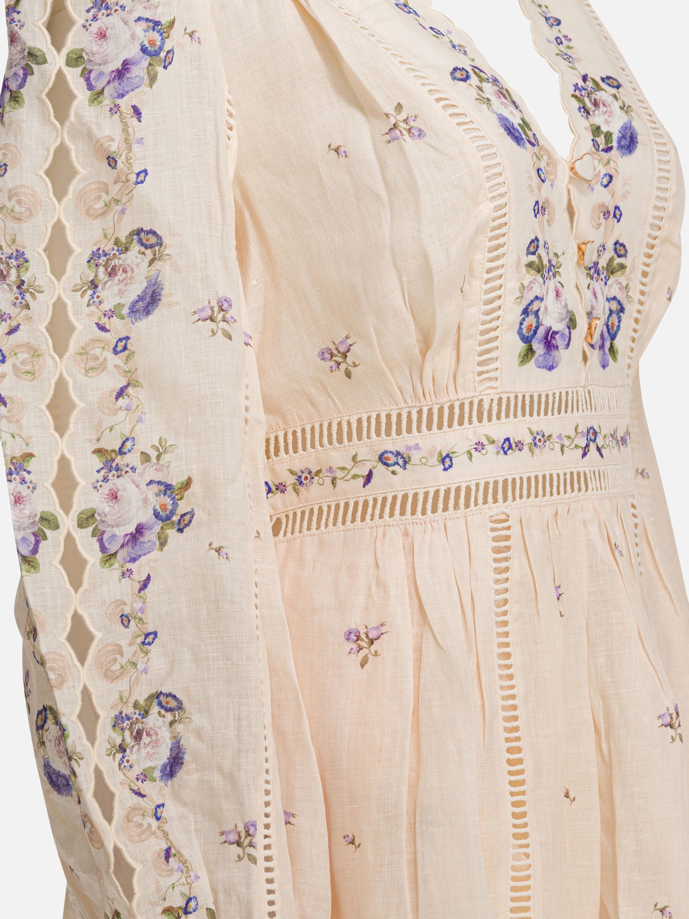 Mini dresses Floral  Yellow - Zimmermann Women | PDP | VIETTI Online Store | Zoom-Modal_4
