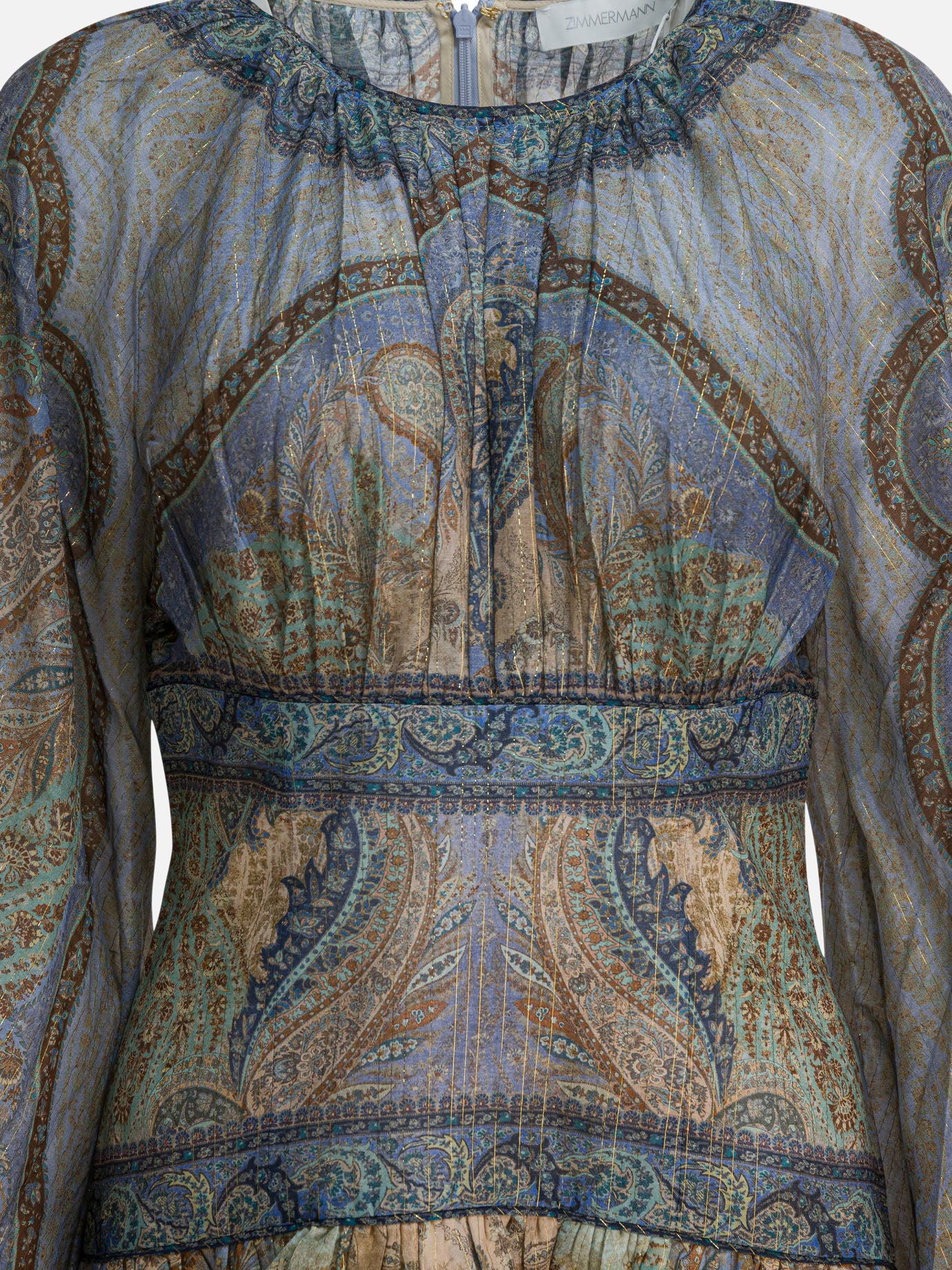 Mini dresses Paisley  Blue - Zimmermann Women | PDP | VIETTI Online Store | Zoom-Modal_3
