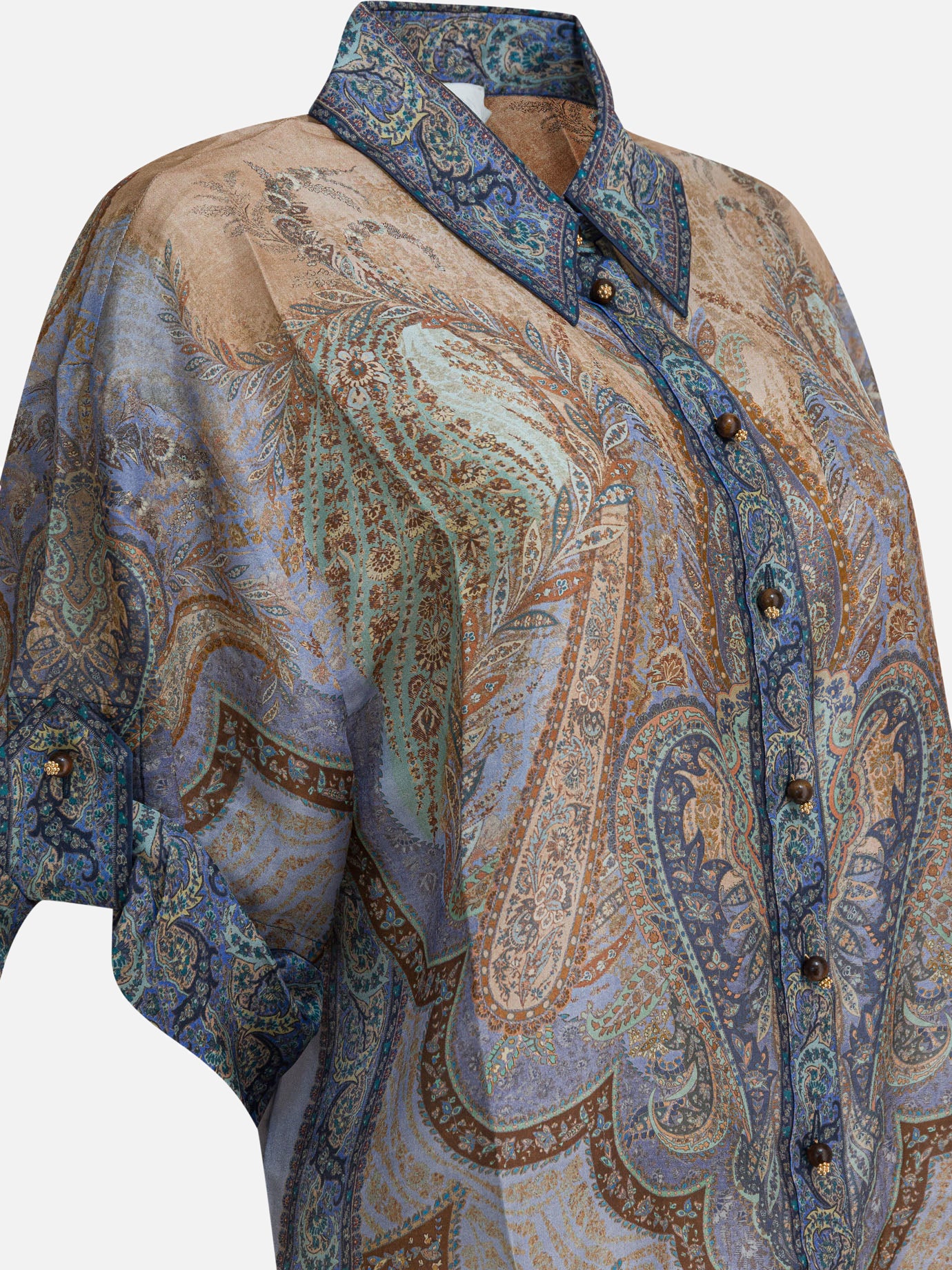 Casual shirts Paisley  Light blue - Zimmermann Women | PDP | VIETTI Online Store | thumbnail_3
