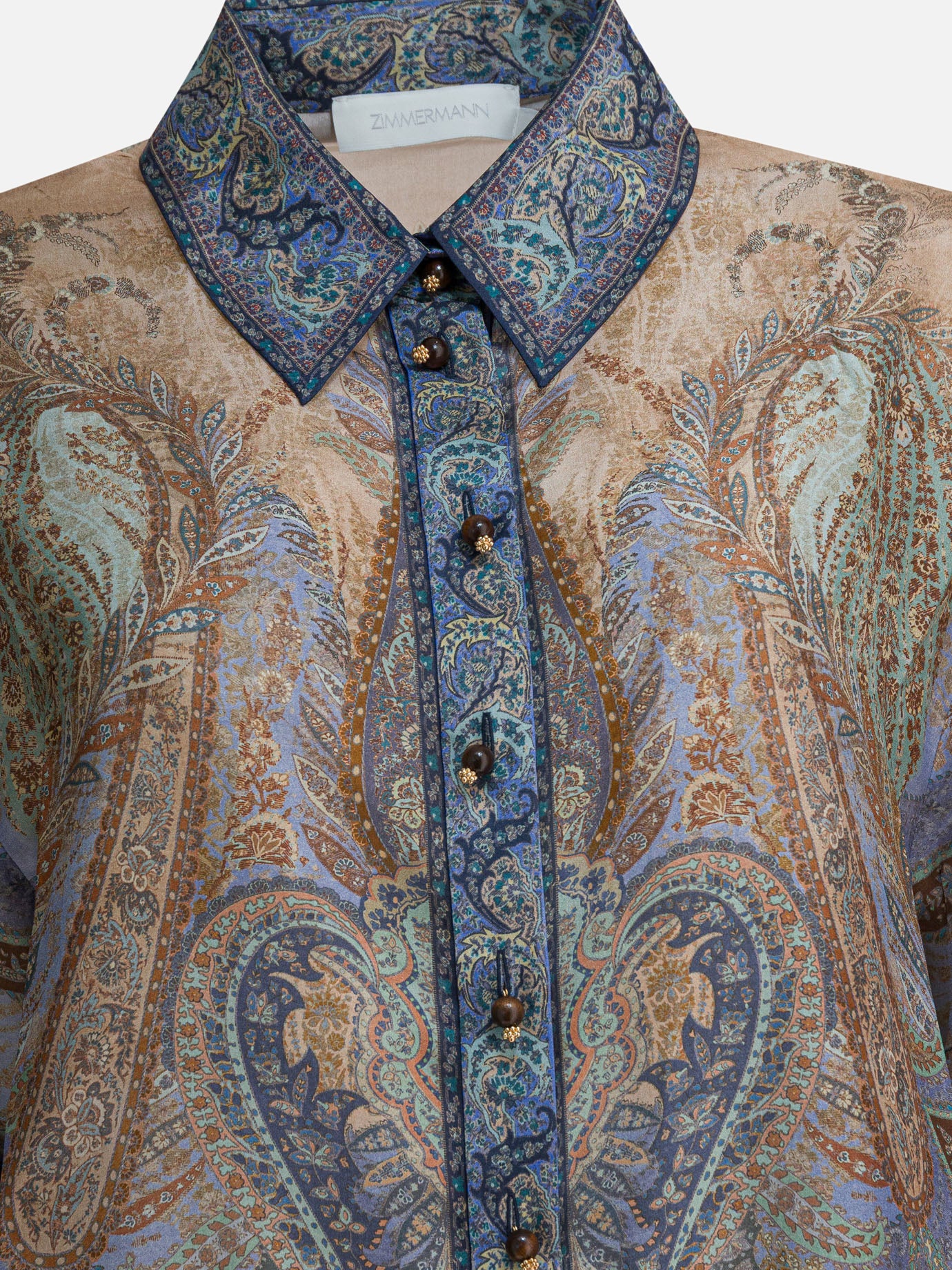 Casual shirts Paisley  Light blue - Zimmermann Women | PDP | VIETTI Online Store | Zoom-Modal_4
