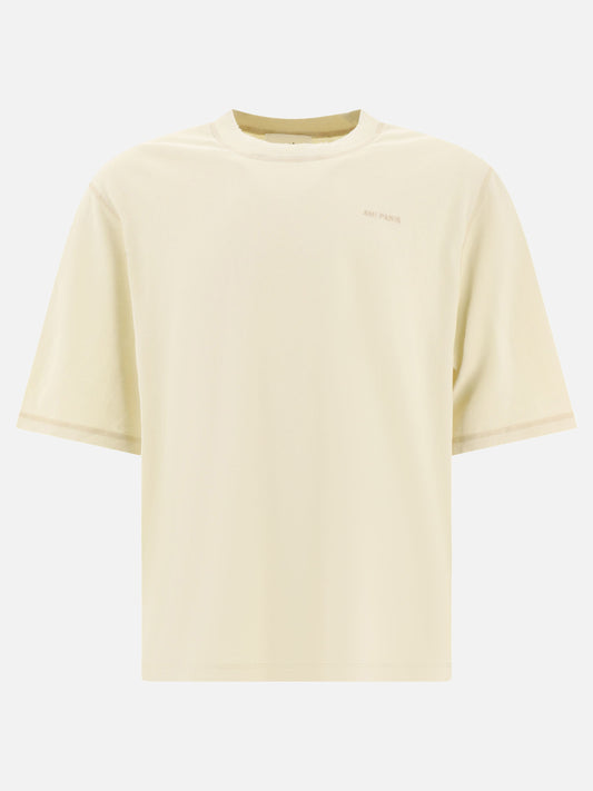 Crewneck t-shirts 100% cotton  White - Ami Paris Men | PLP | VIETTI Online Store 
