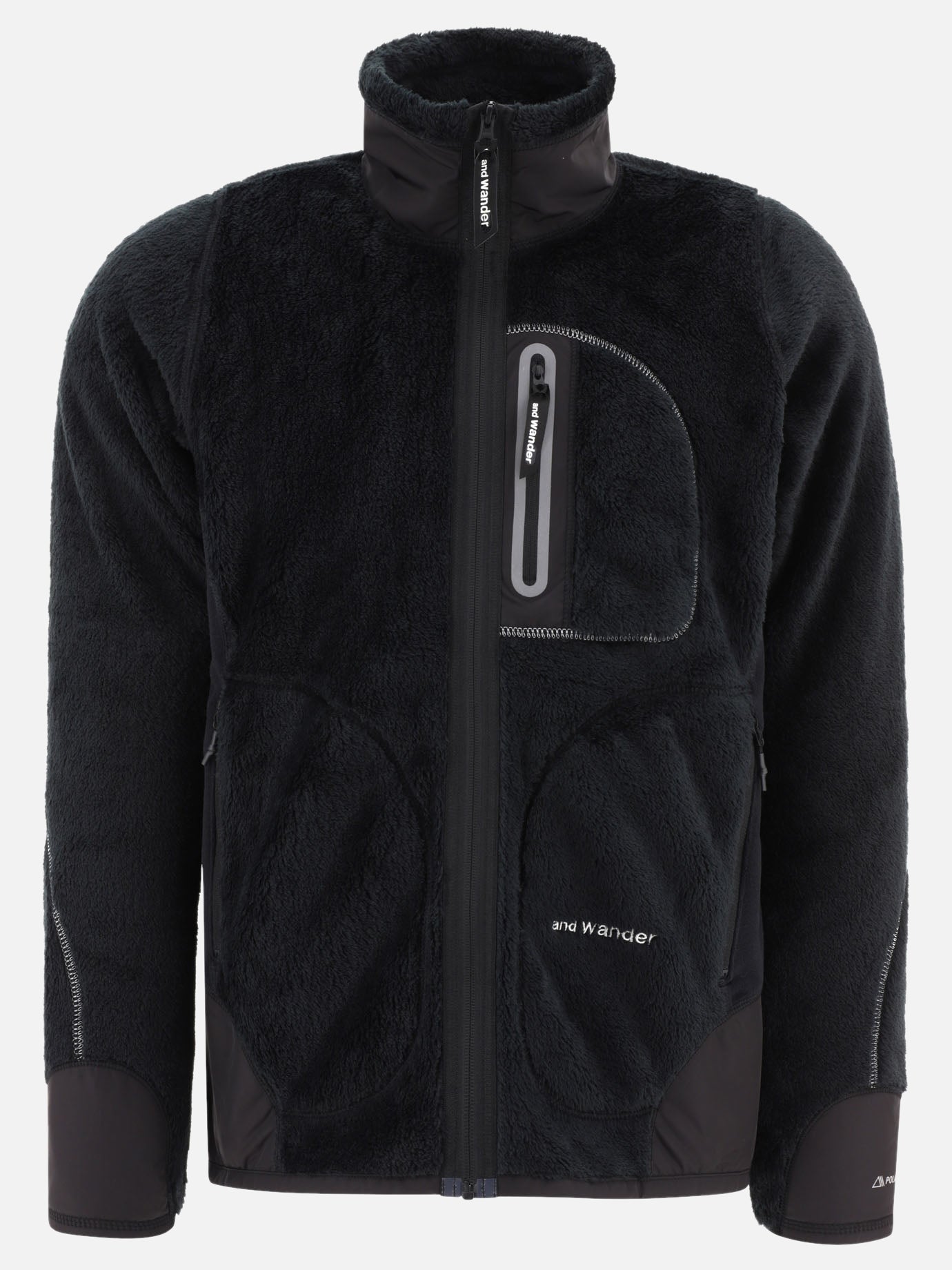 Fleece jackets 100% polyester  Black - and Wander Men | PDP | VIETTI Online Store | Zoom-Modal

