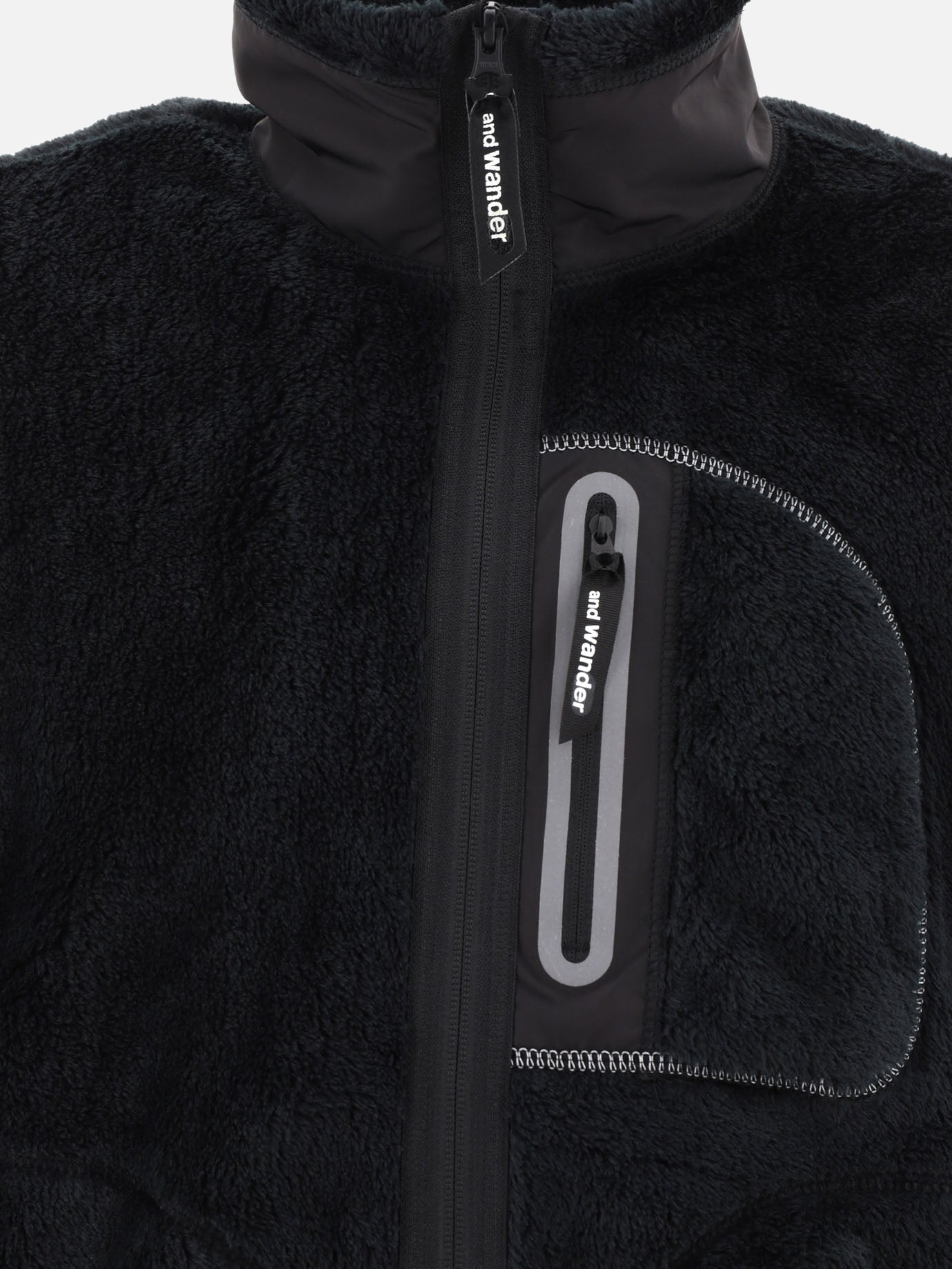 Fleece jackets 100% polyester  Black - and Wander Men | PDP | VIETTI Online Store | thumbnail_3