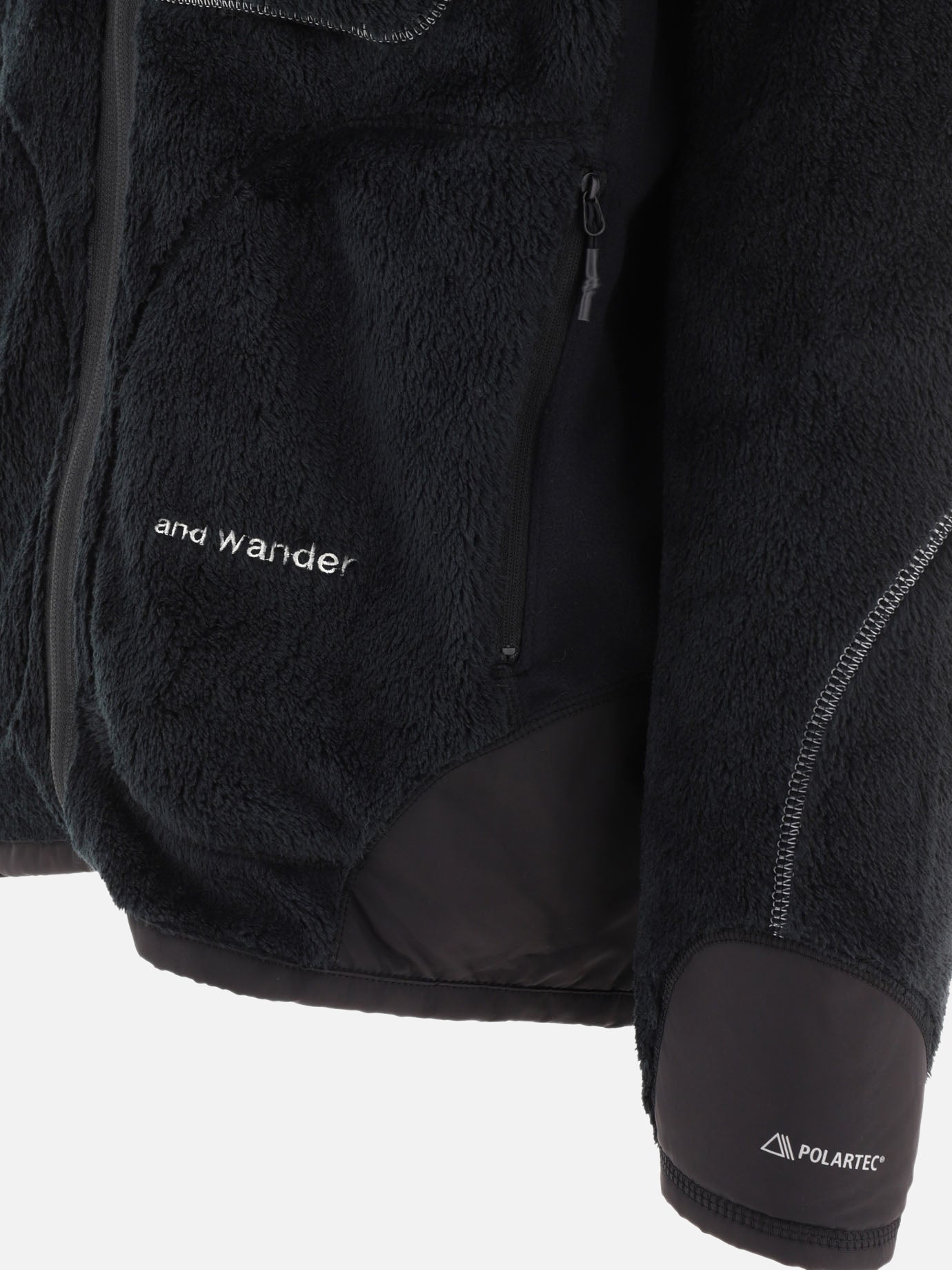 Fleece jackets 100% polyester  Black - and Wander Men | PDP | VIETTI Online Store | thumbnail_4