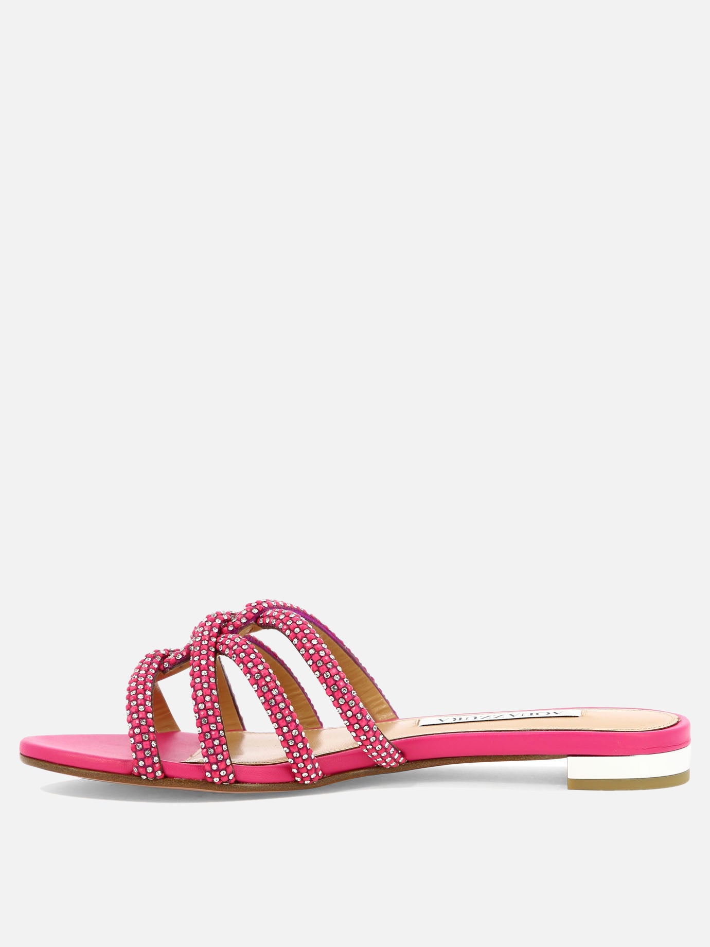 Flat sandals 100% pelle - 100% cuoio  Fuchsia - Aquazzura Women | PDP | VIETTI Online Store | Zoom-Modal_3
