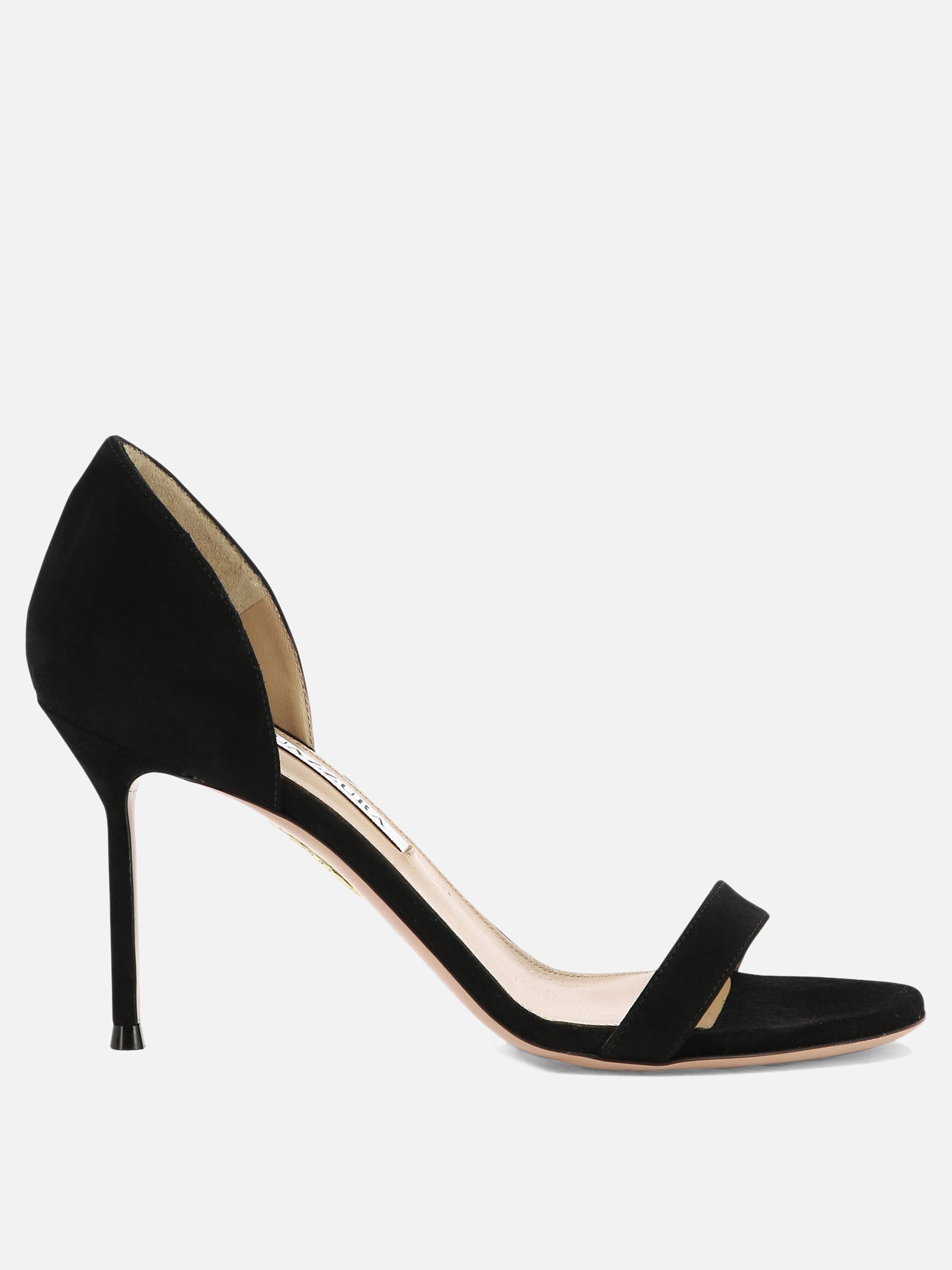 Heeled sandals 100% pelle scamosciata - 100% cuoio  Black - Aquazzura Women | PDP | VIETTI Online Store | Zoom-Modal
