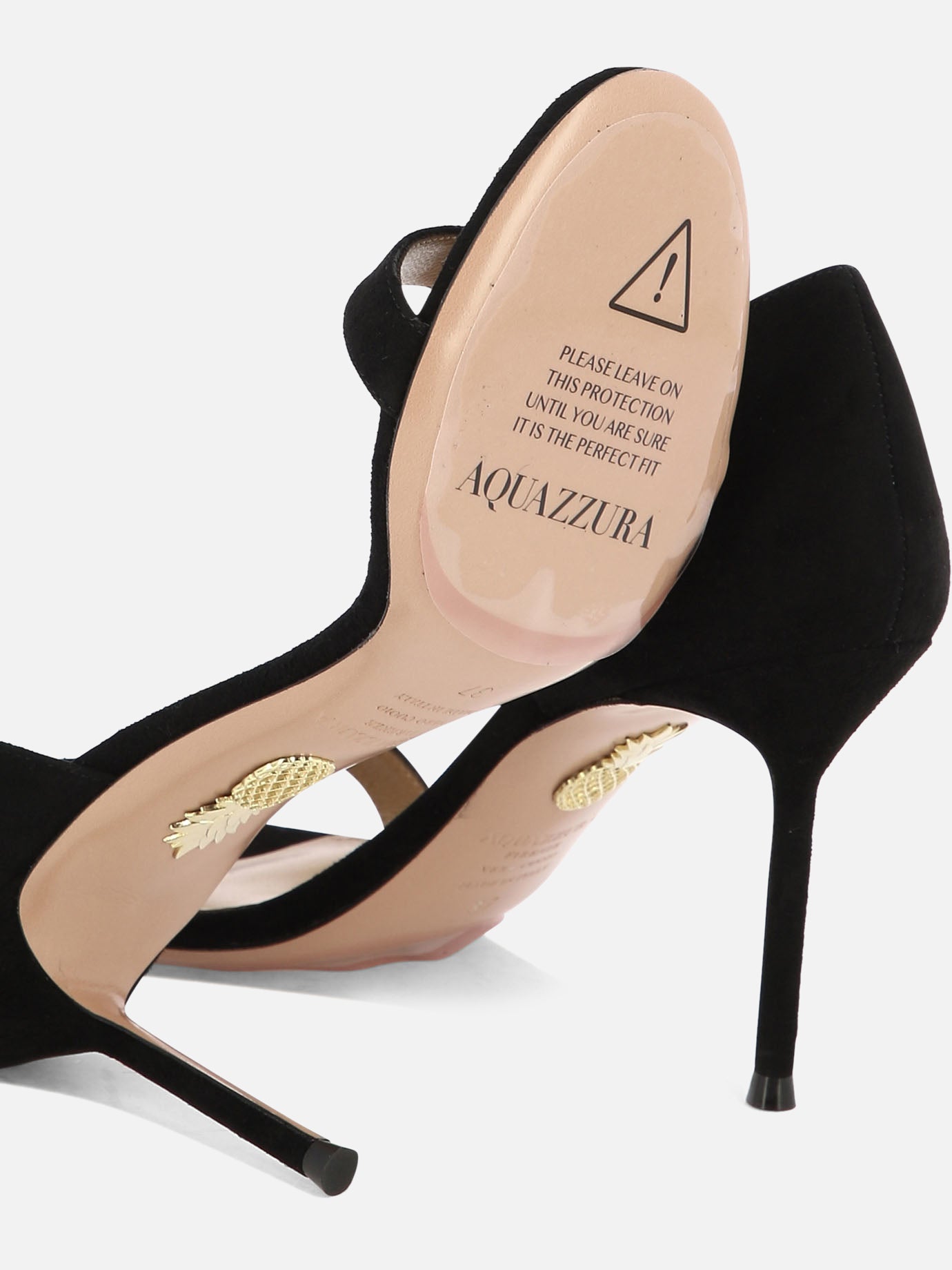Heeled sandals 100% pelle scamosciata - 100% cuoio  Black - Aquazzura Women | PDP | VIETTI Online Store | Zoom-Modal_5
