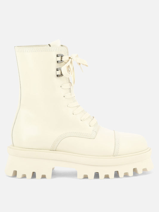 Combat boots 0763844  White - Ferragamo Women | PLP | VIETTI Online Store 
