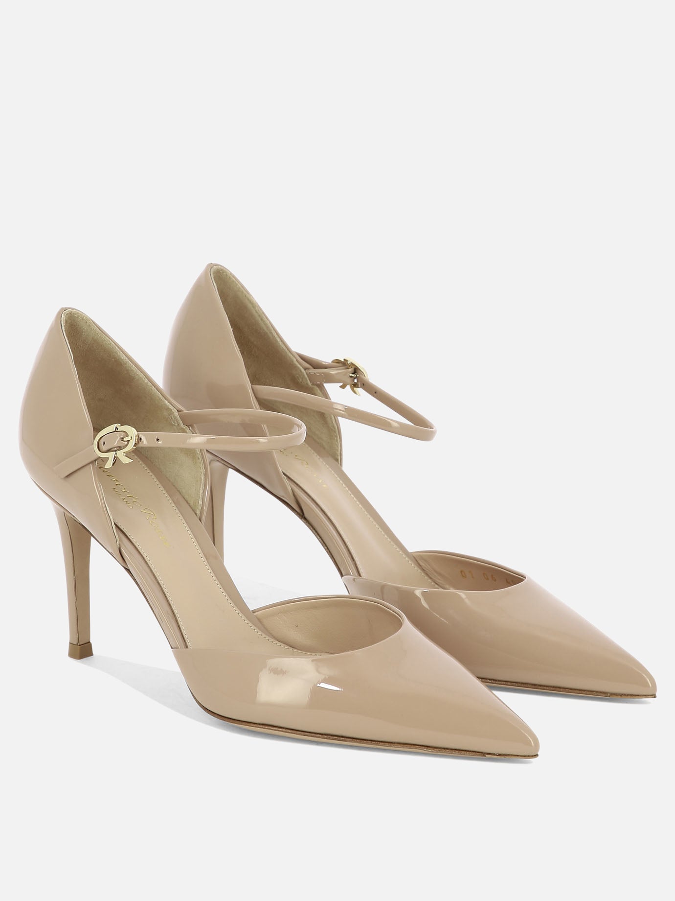 Pumps 100% pelle verniciata - 100% cuoio  Pink - Gianvito Rossi Women | PDP | VIETTI Online Store | Zoom-Modal_2
